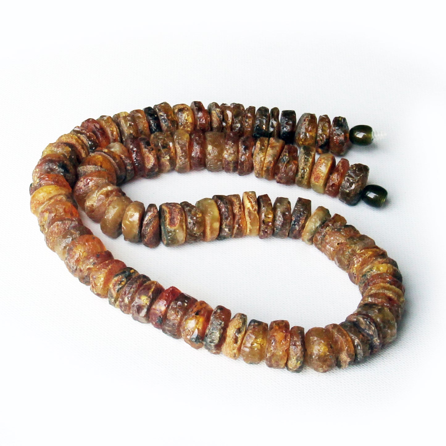 Raw Unpolished Amber Necklace, Brown Stone Necklace, Handmade Amber Necklace