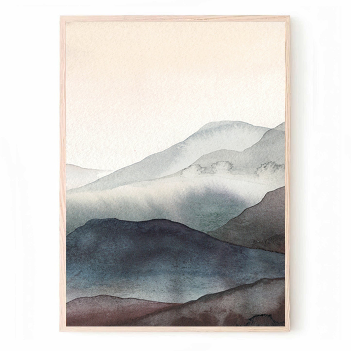 Watercolor framed print.