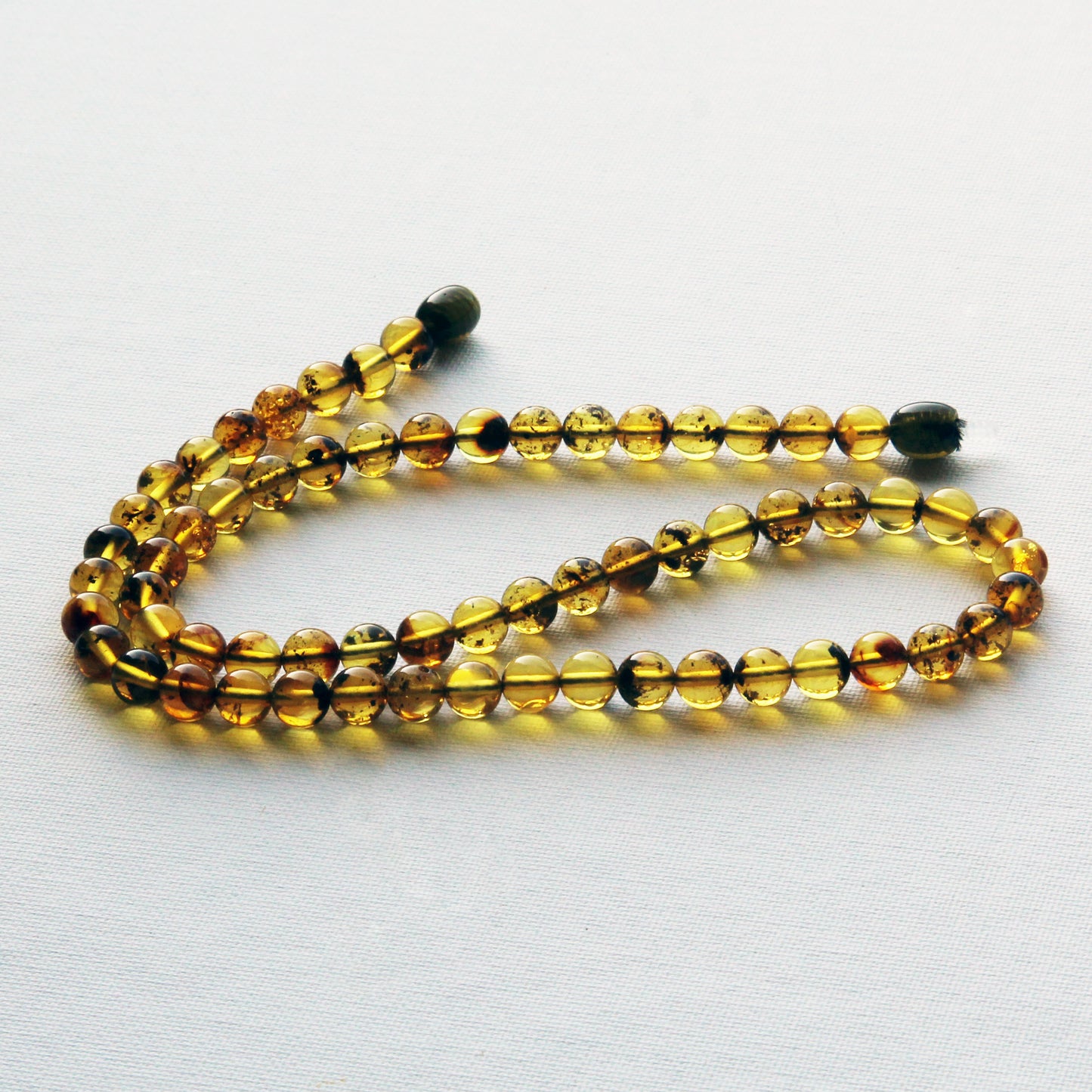 Yellow Amber Necklace, Genuine Baltic Amber Jewelry, Yellow Gemstone Beads