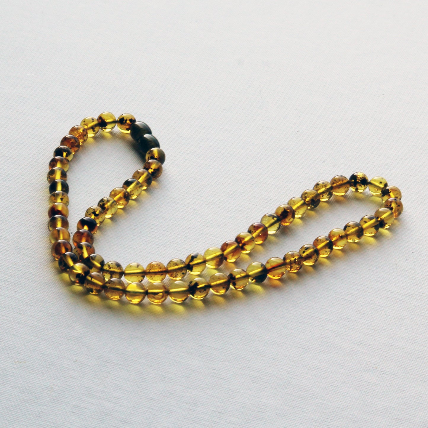 Yellow Amber Necklace, Genuine Baltic Amber Jewelry, Yellow Gemstone Beads