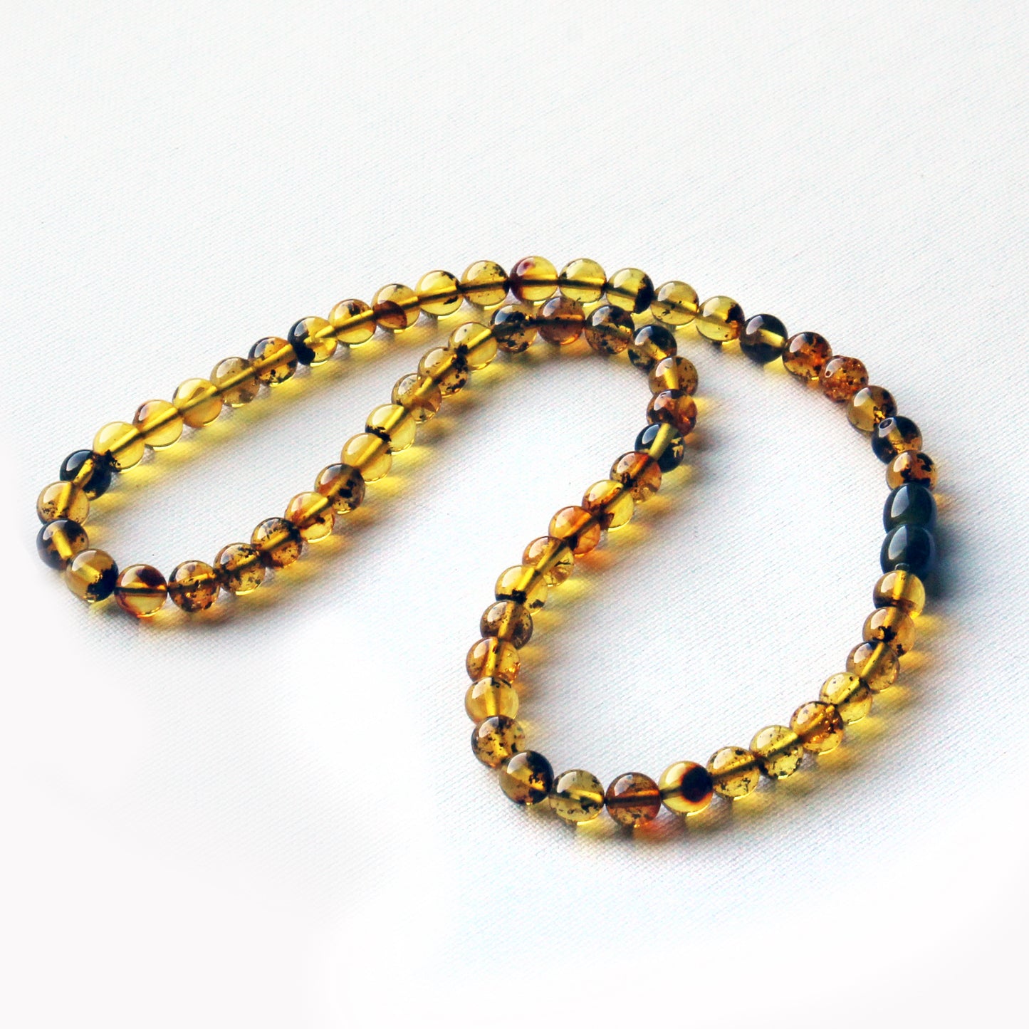 Yellow Amber Necklace, Genuine Baltic Amber Jewelry, Yellow Gemstone Beads