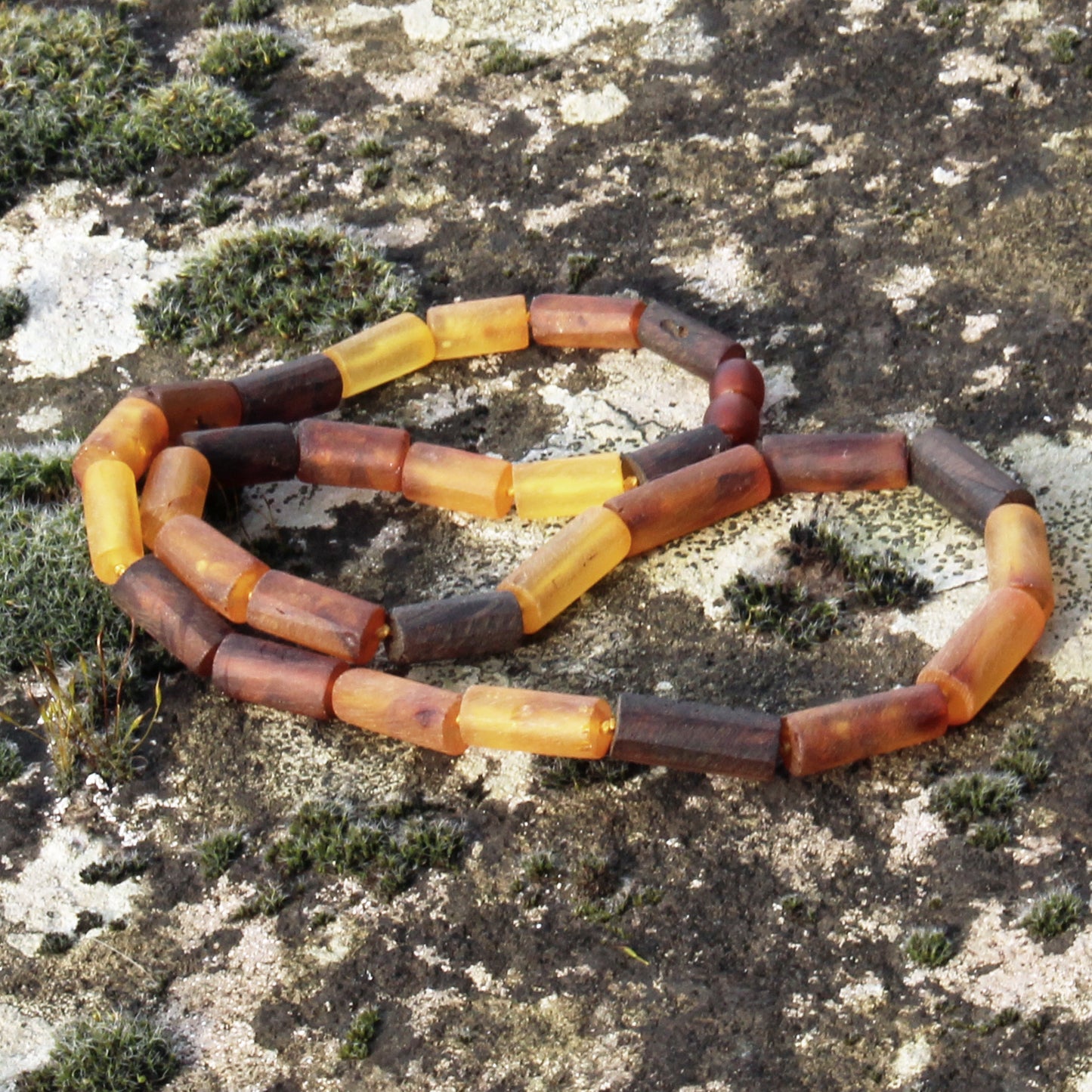 Genuine Baltic Amber Necklace, Gemstone Men's Necklace, Handmade Men's Jewelry