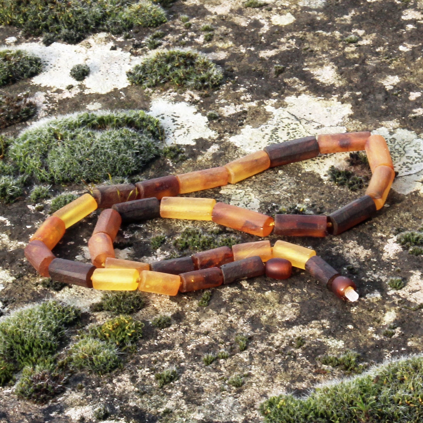 Genuine Baltic Amber Necklace, Gemstone Men's Necklace, Handmade Men's Jewelry