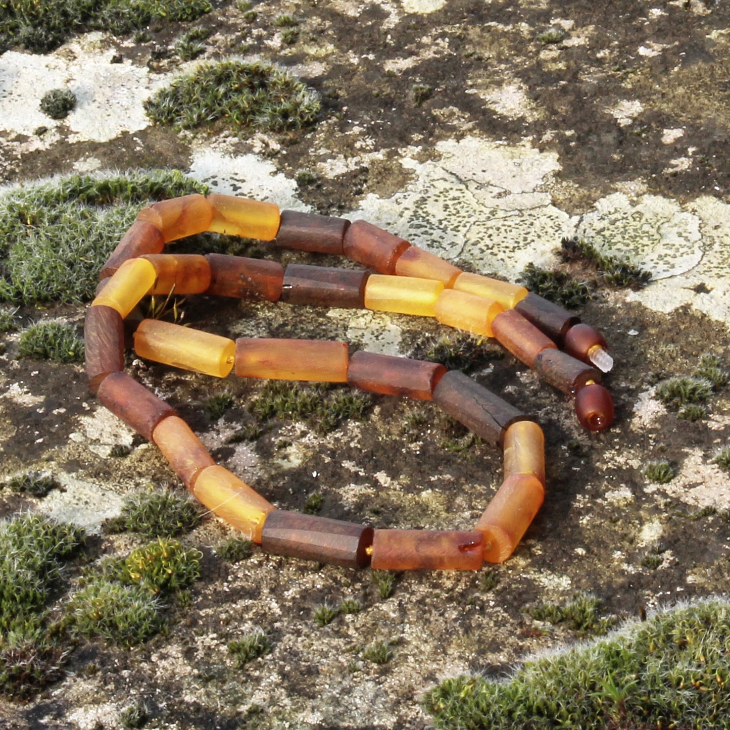 Genuine Baltic Amber Necklace, Gemstone Men's Necklace, Handmade Men's Jewelry