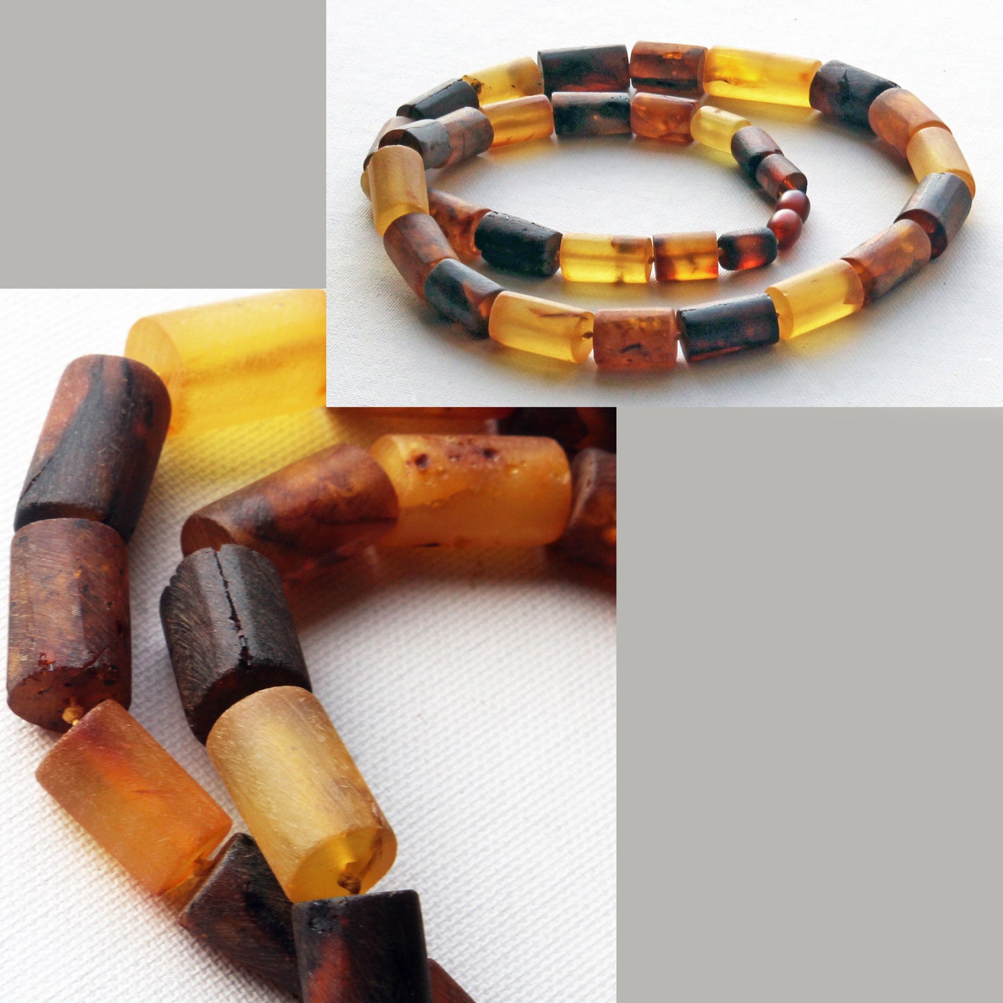 Genuine Baltic Amber Necklace, Gemstone Men's Necklace, Unique Men's Jewelry