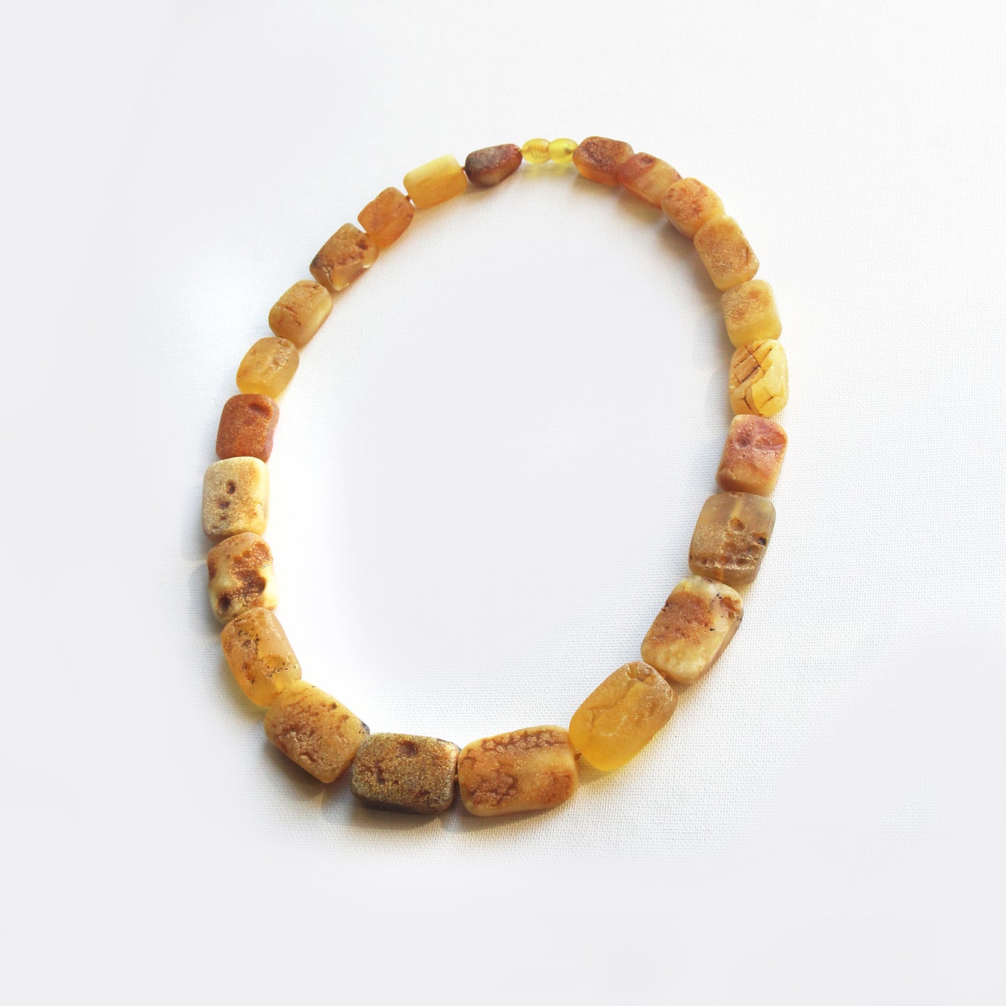 Raw Baltic Amber Necklace, Natural Gemstone Women's Necklace, Unique Old Orange Amber