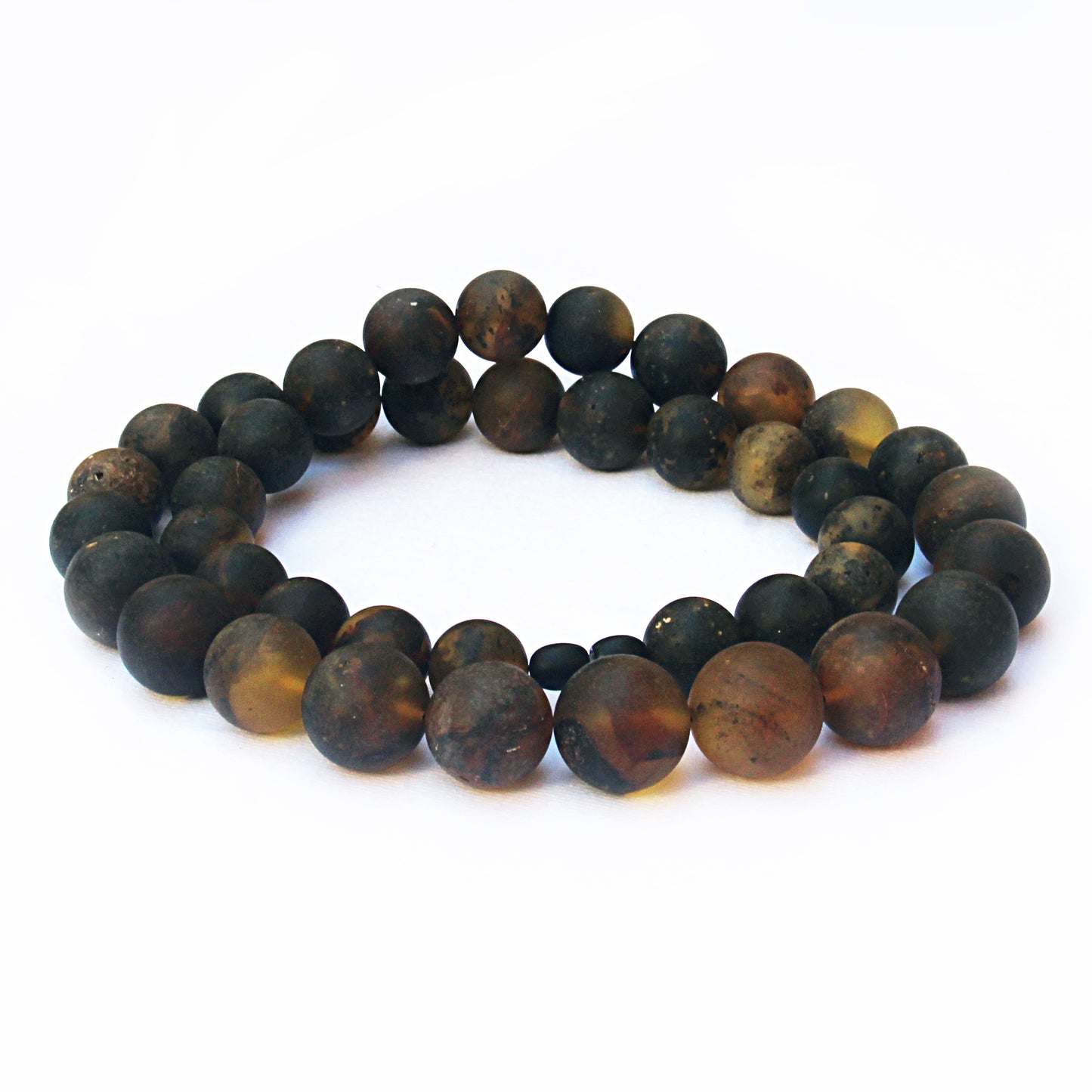 Unique Amber Necklace, Black Amber Beads, Baltic Amber Necklace 28 inch