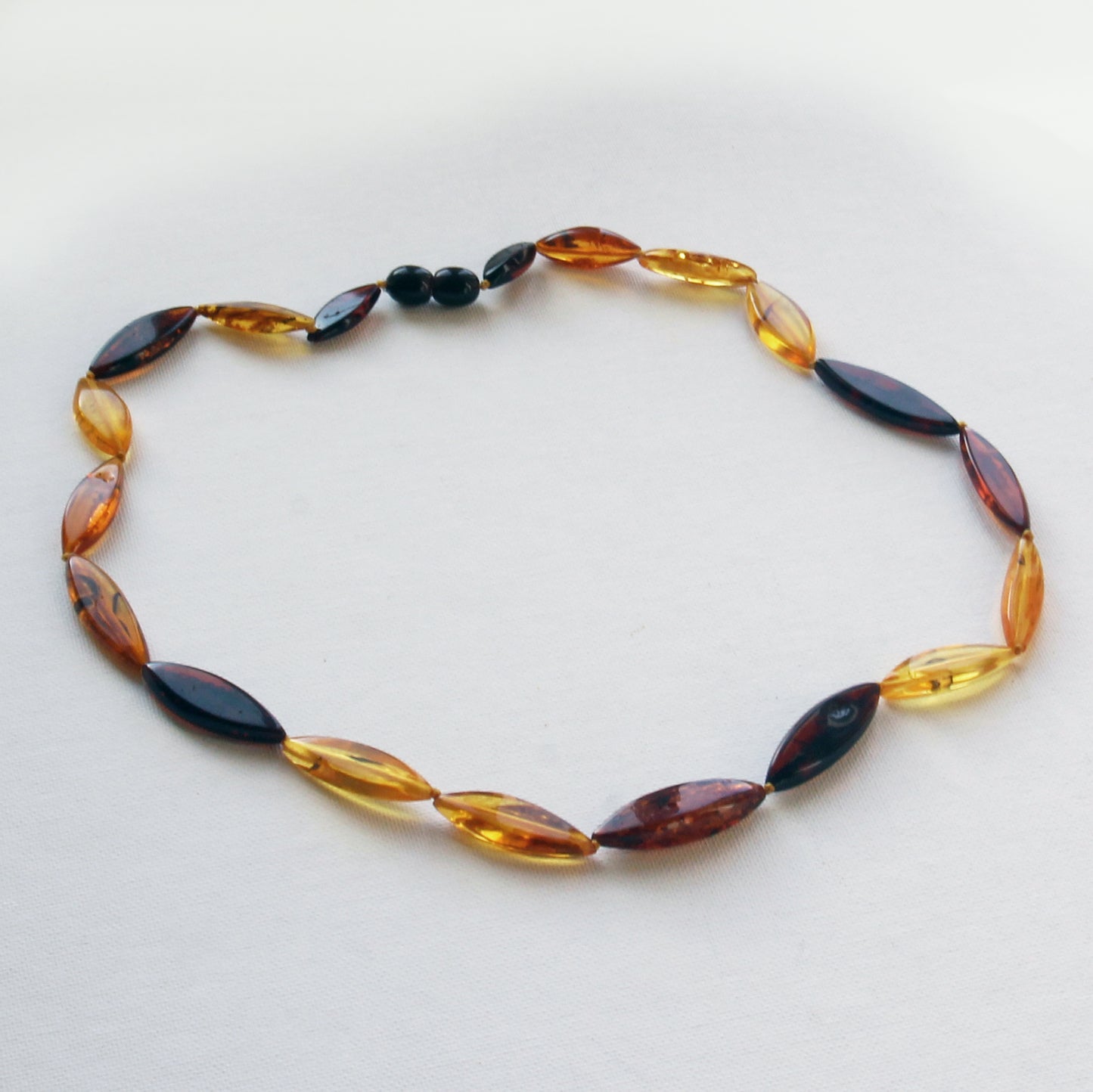 Exquisite Amber Necklace, Baltic Amber Necklace, Multicolor Amber Stones Beads, Elegant Amber Necklace, Women's Gemstone Necklace