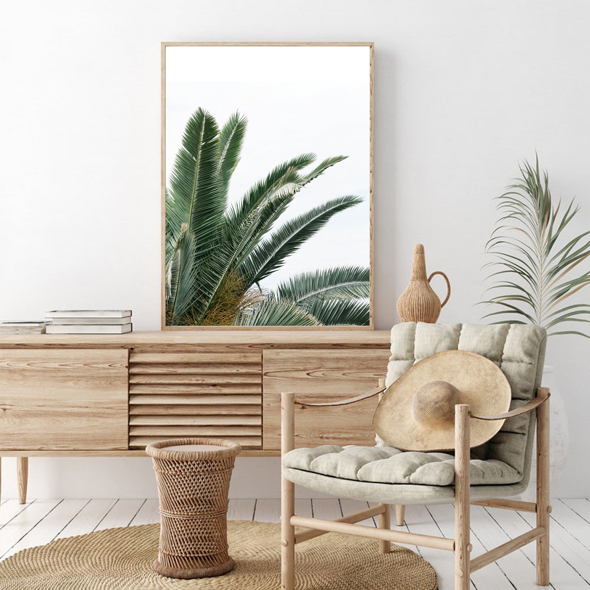 Modern tropical wall decor.