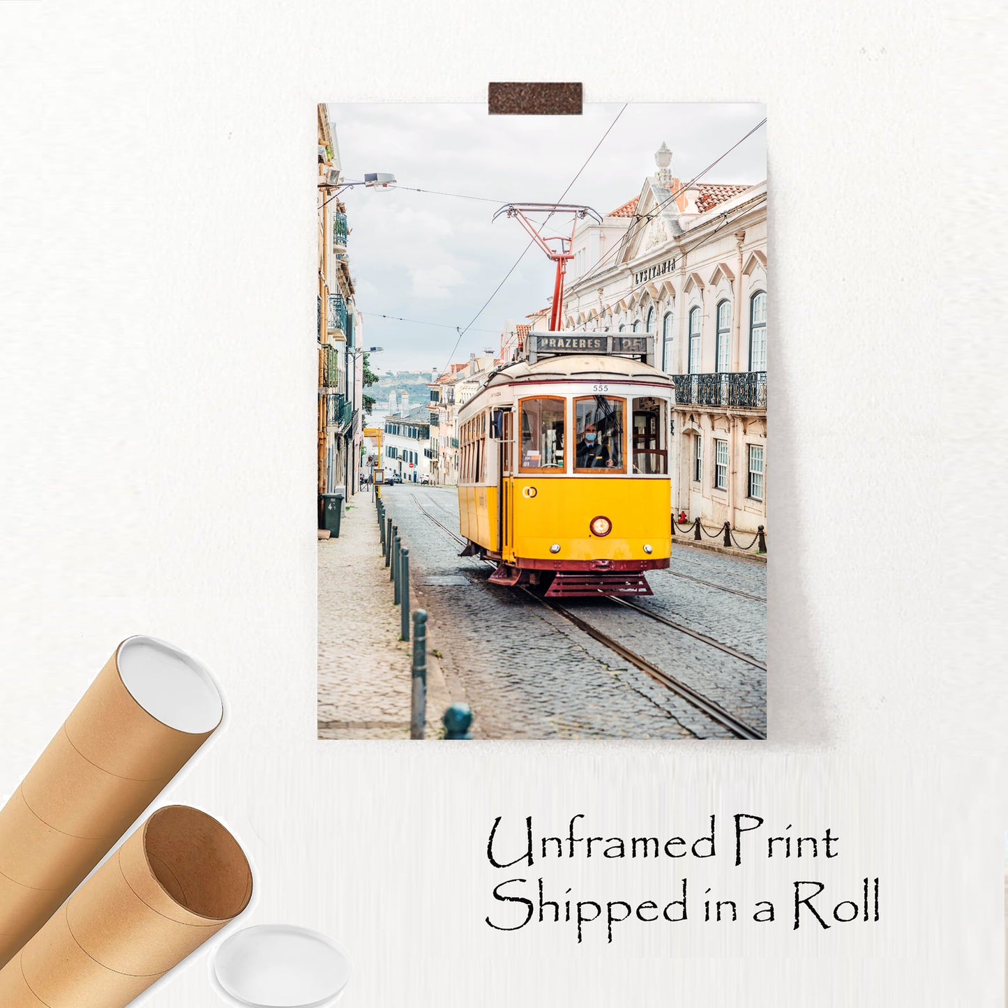 Unframed print in roll.