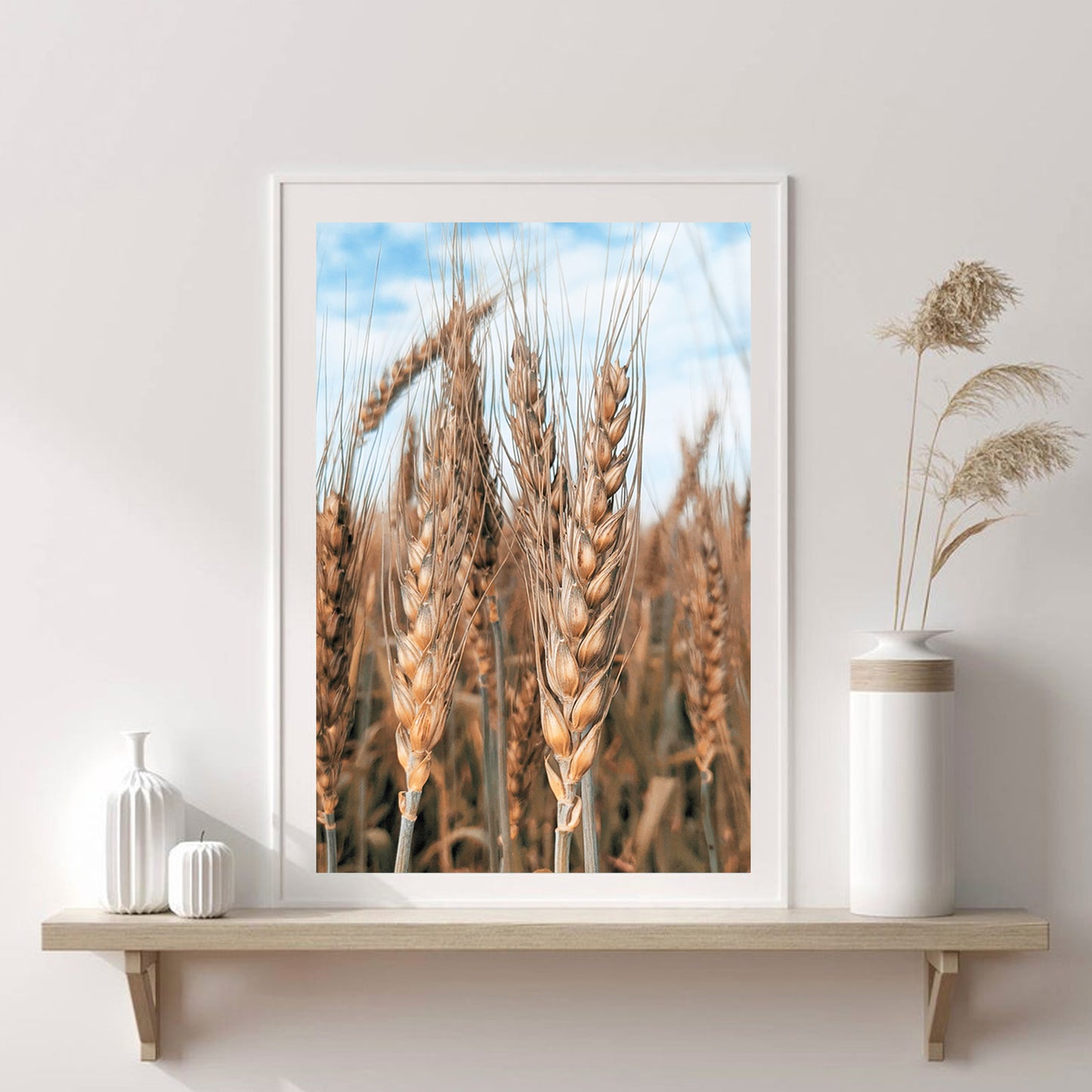 Beautiful wheat ears poster.