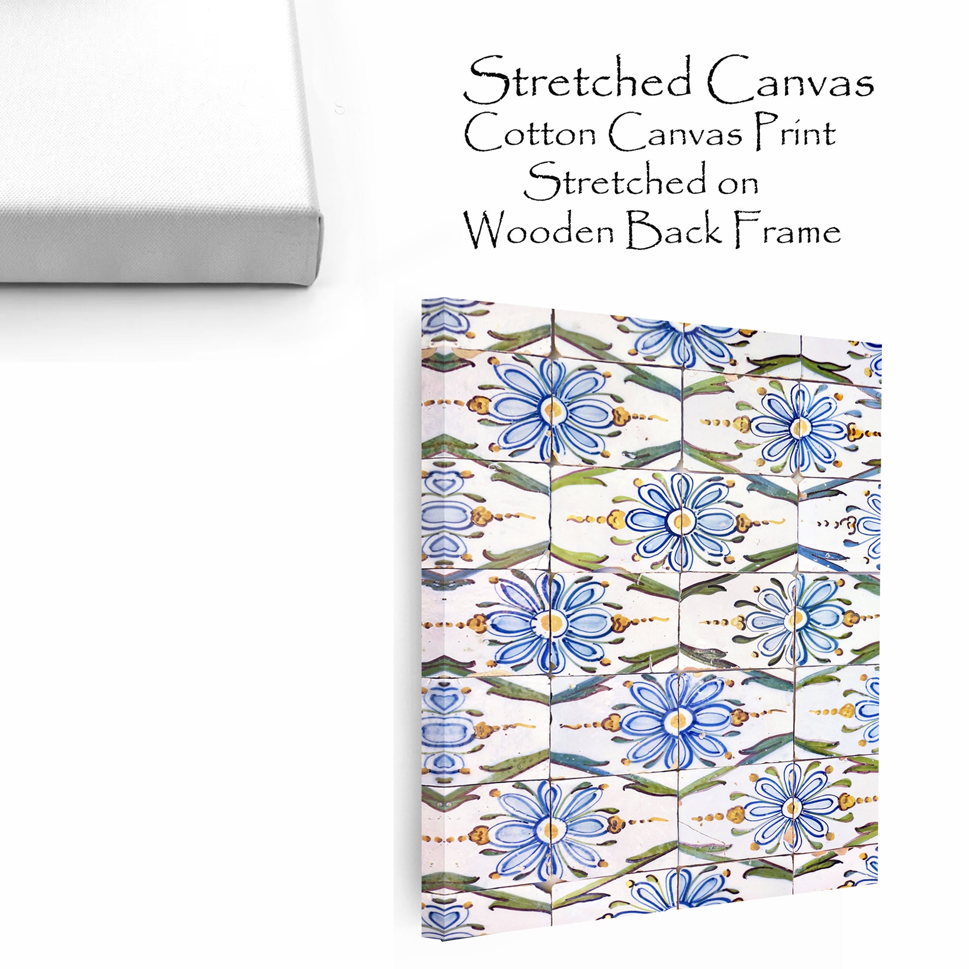 Floral ornament canvas poster.