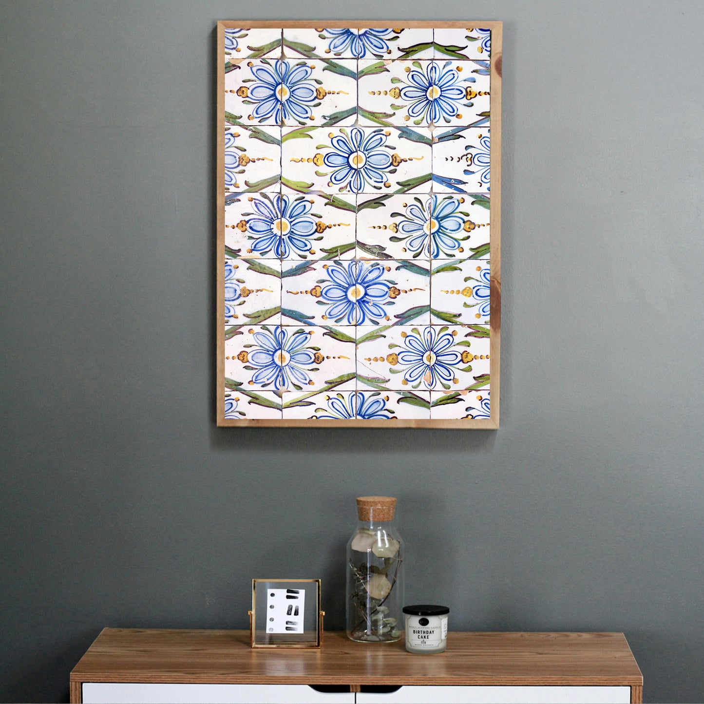 Floral ornament wall art.
