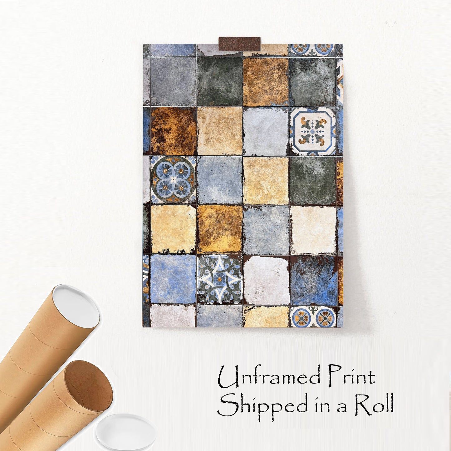 Ceramic Tiles Photo | Geometric Ornament Poster | Geometric Wall Decor