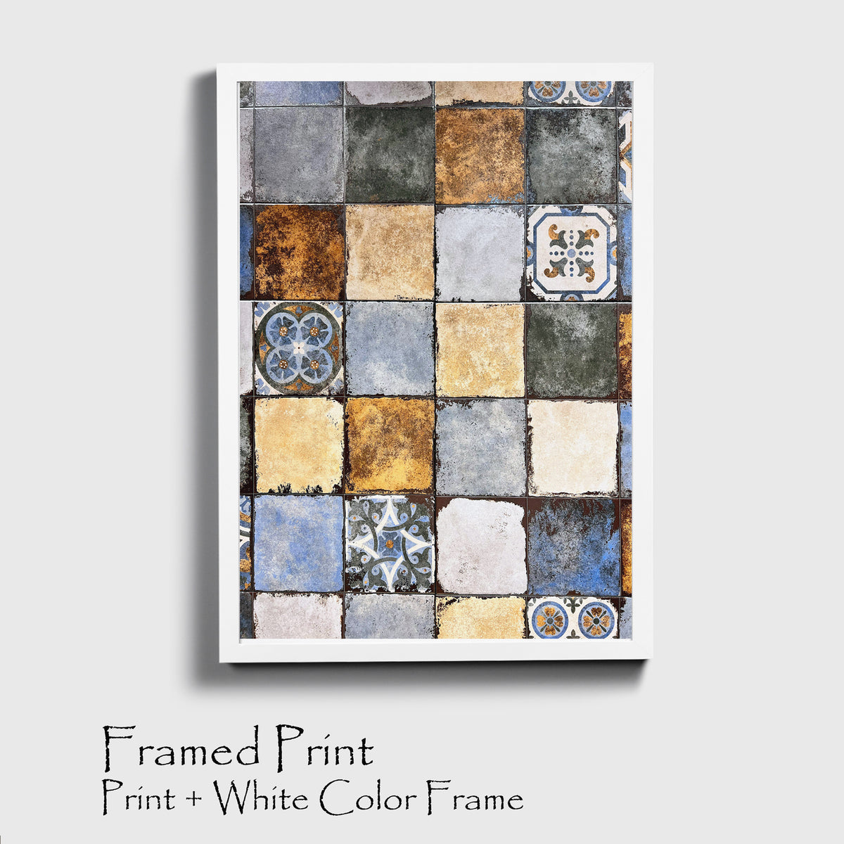 Ceramic Tiles Photo | Geometric Ornament Poster | Geometric Wall Decor