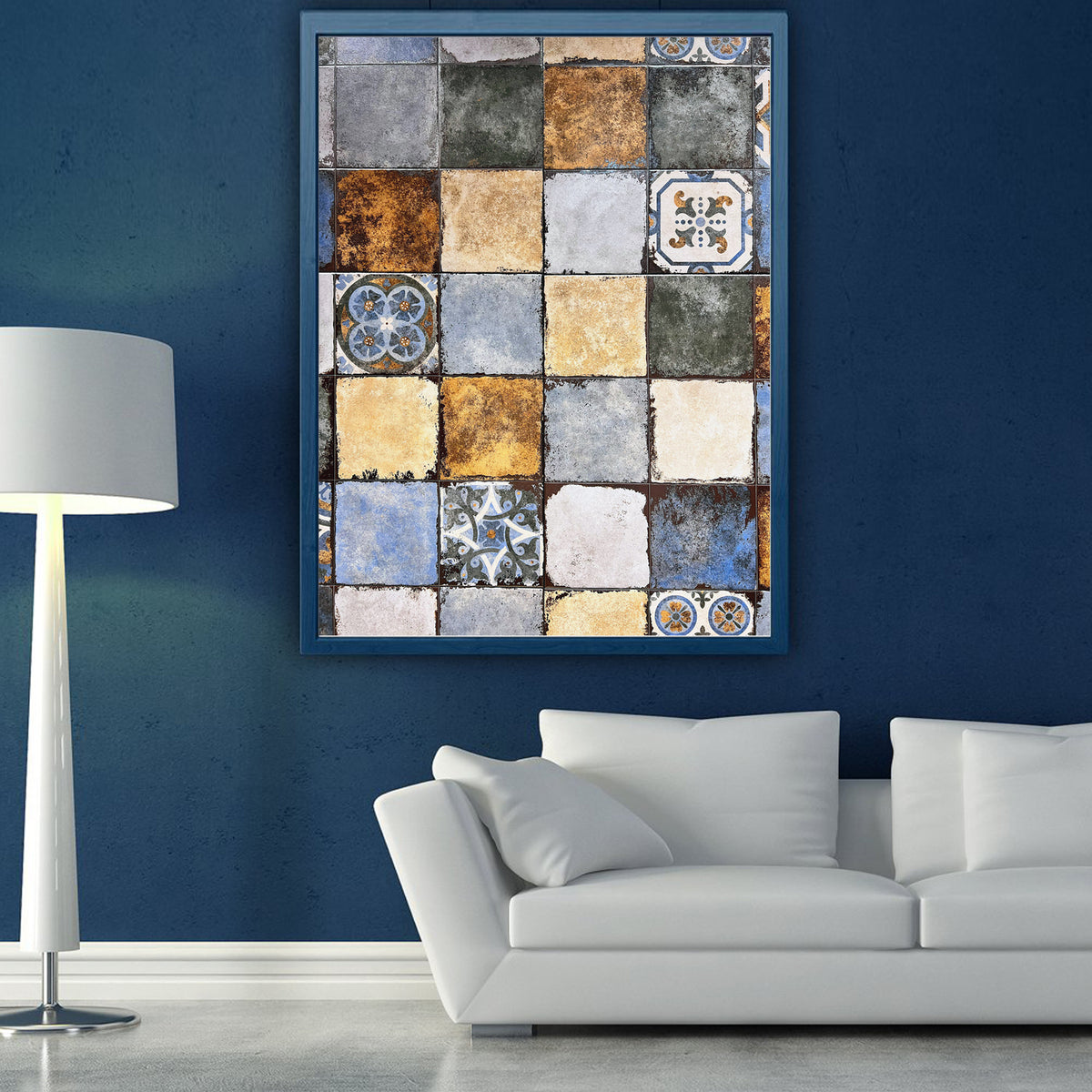 Ceramic Tiles Photo | Geometric Ornament Poster | Geometric Wall Decor