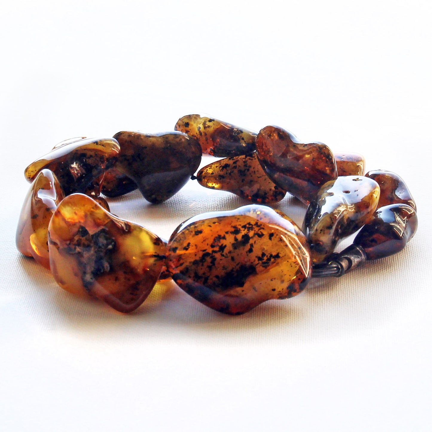 Baltic Amber Necklace, Multicolor Amber Stones Beads, Large Amber Necklace