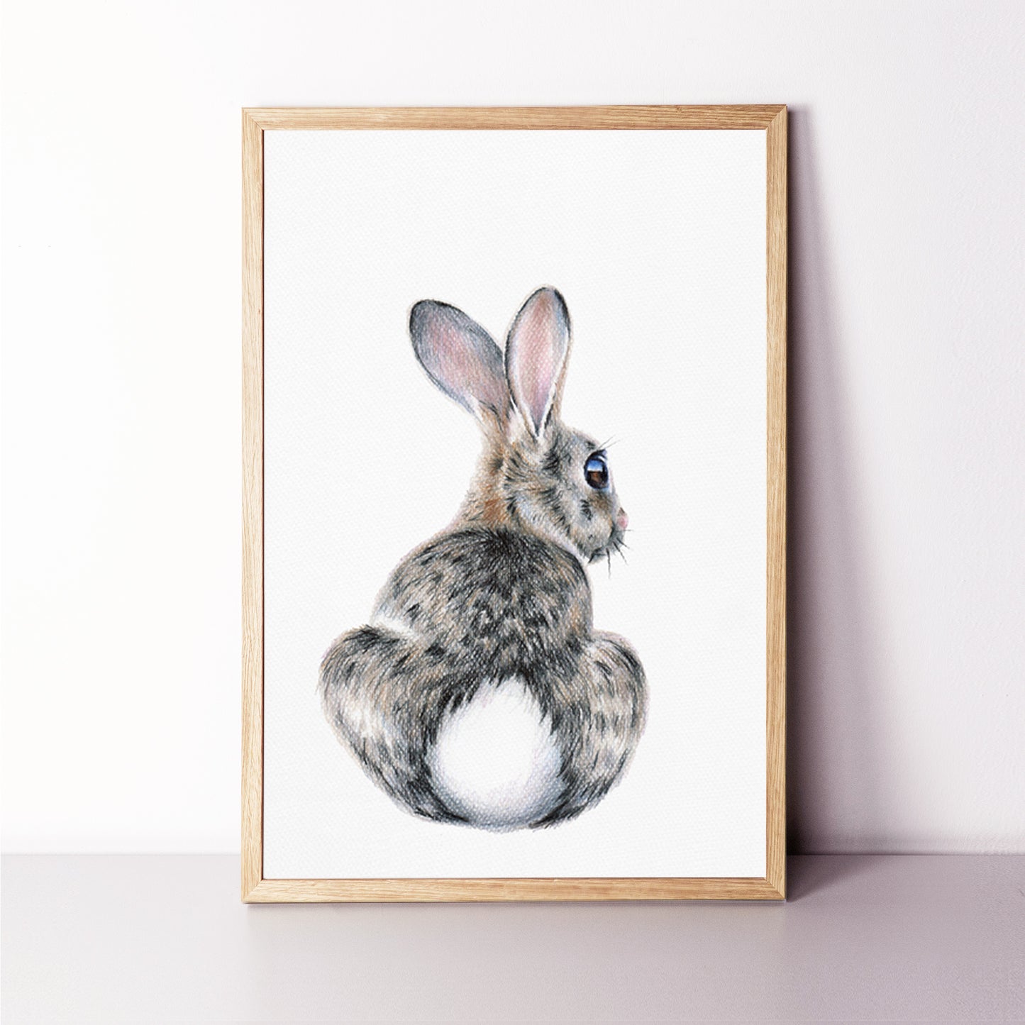 Bunny picture for kids room decor.