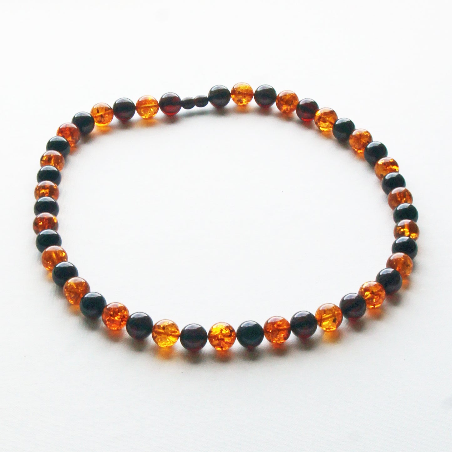 Baltic Amber Necklace, Large Amber Beads Necklace, Round Stones Beads, Necklace 24 inch, Red Orange Amber Beads