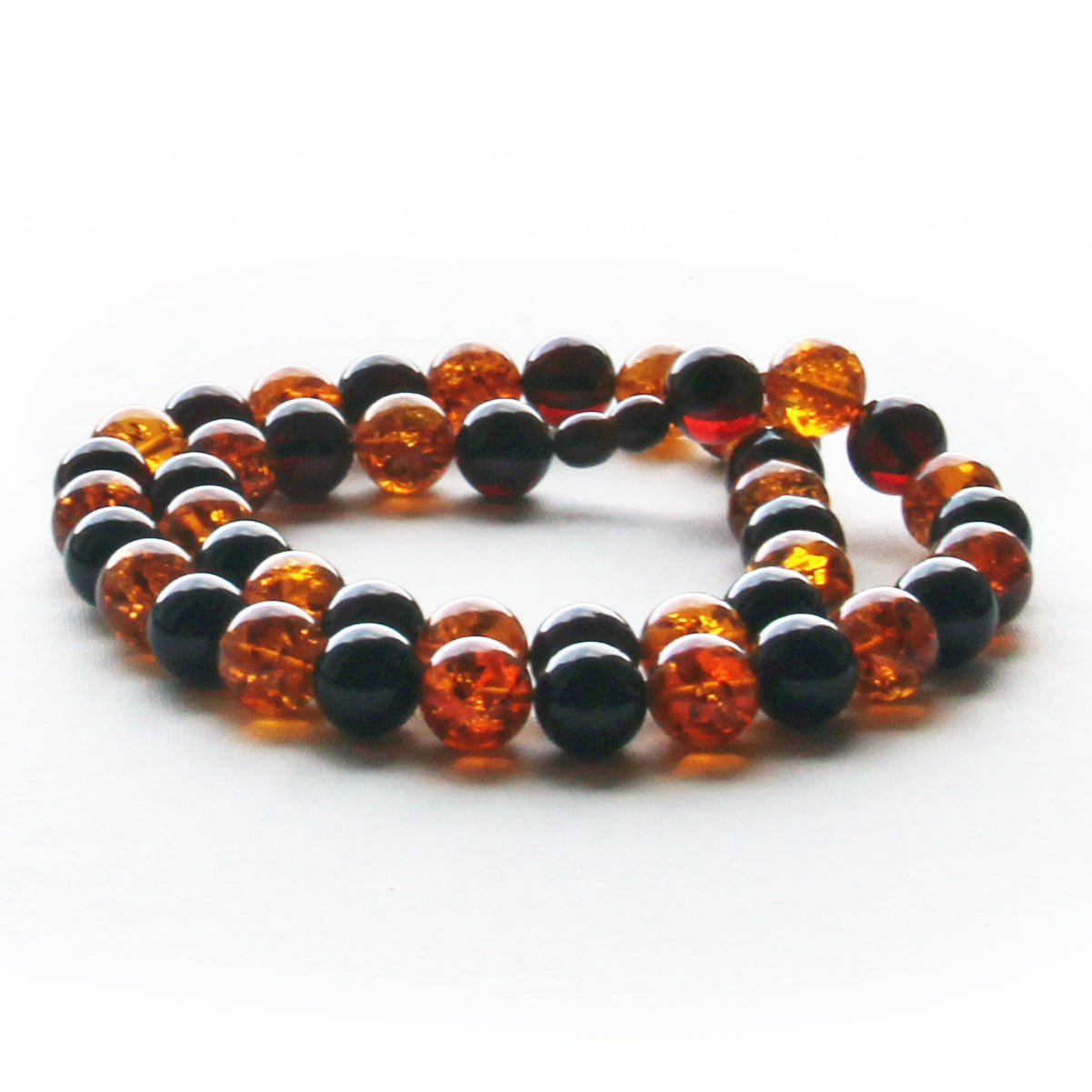 Baltic Amber Necklace, Large Amber Beads Necklace, Round Stones Beads, Necklace 24 inch, Red Orange Amber Beads
