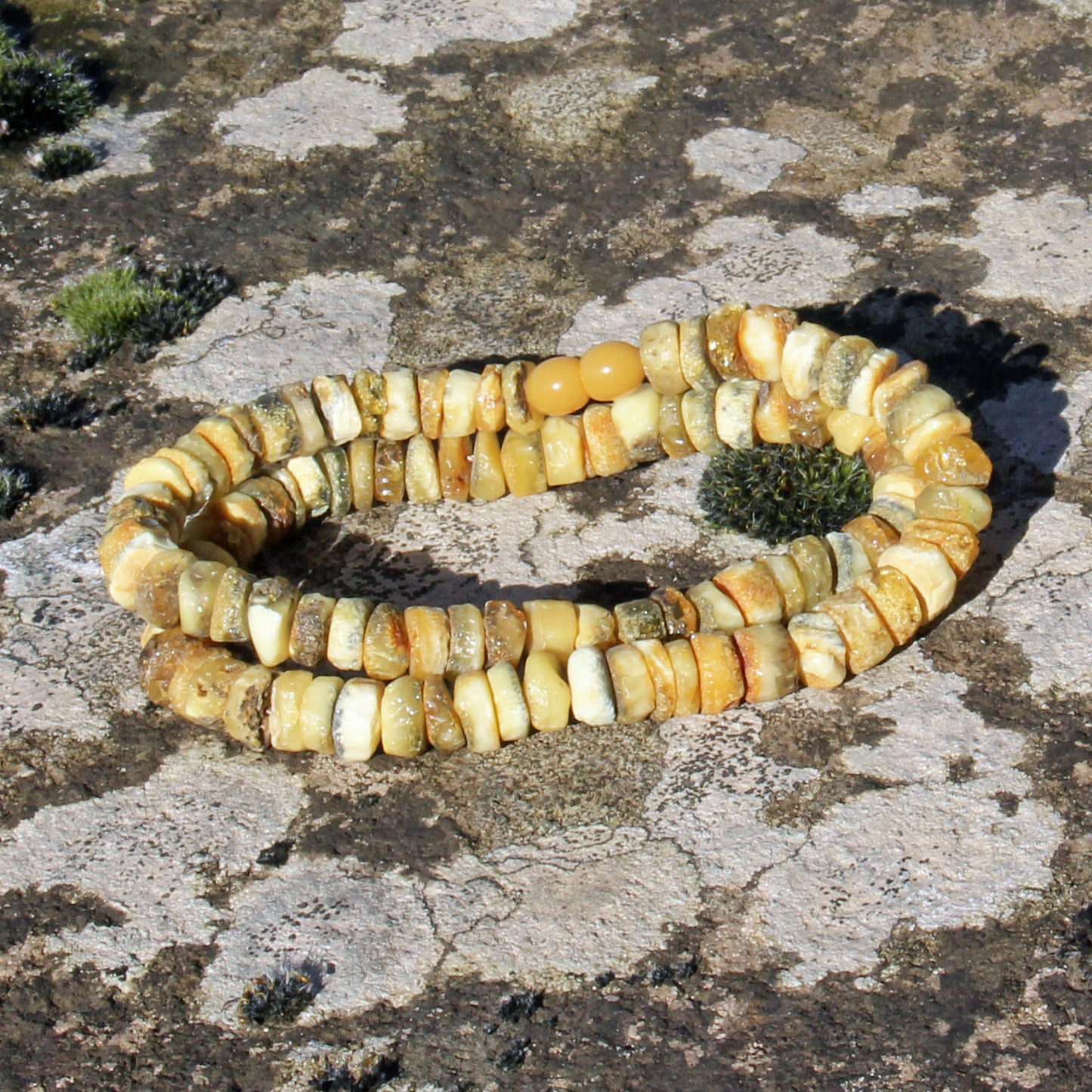 Yellow Amber Necklace, Raw Genuine Amber Necklace, Healing Amber Jewelry, Yellow Stone Necklace, Raw Amber Beads