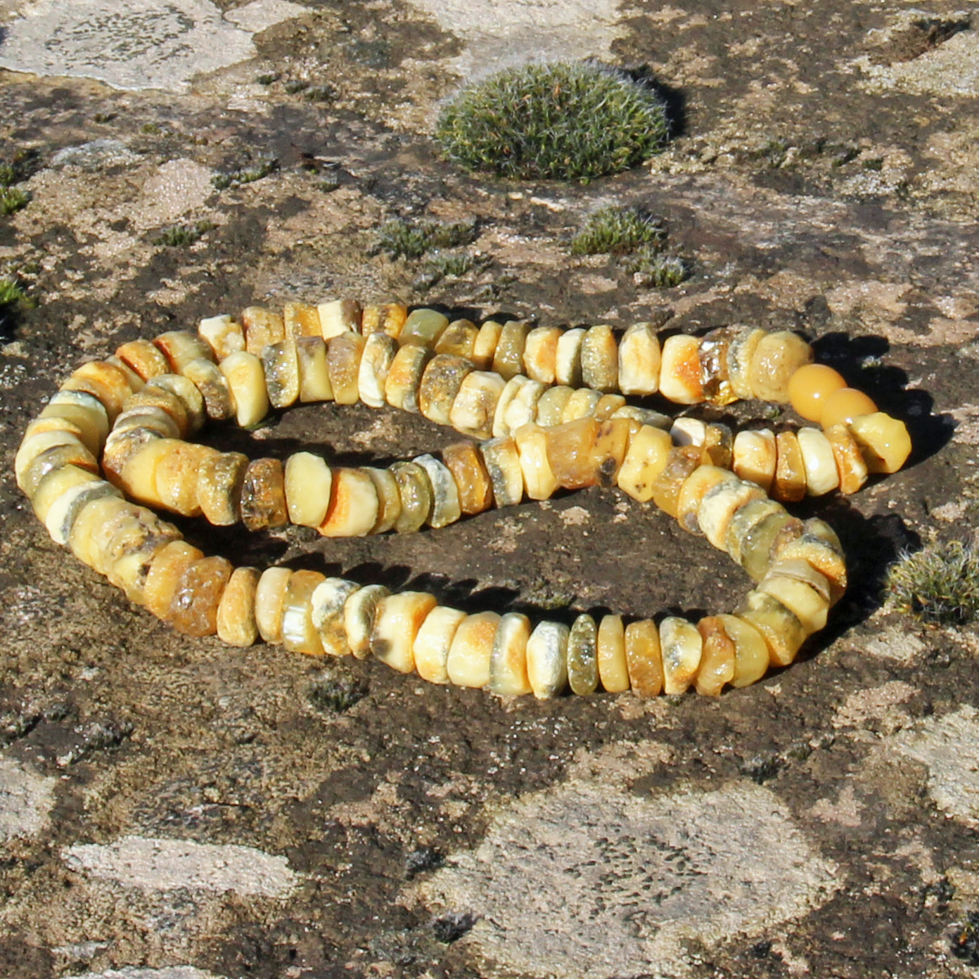 Yellow Amber Necklace, Raw Genuine Amber Necklace, Healing Amber Jewelry, Yellow Stone Necklace, Raw Amber Beads