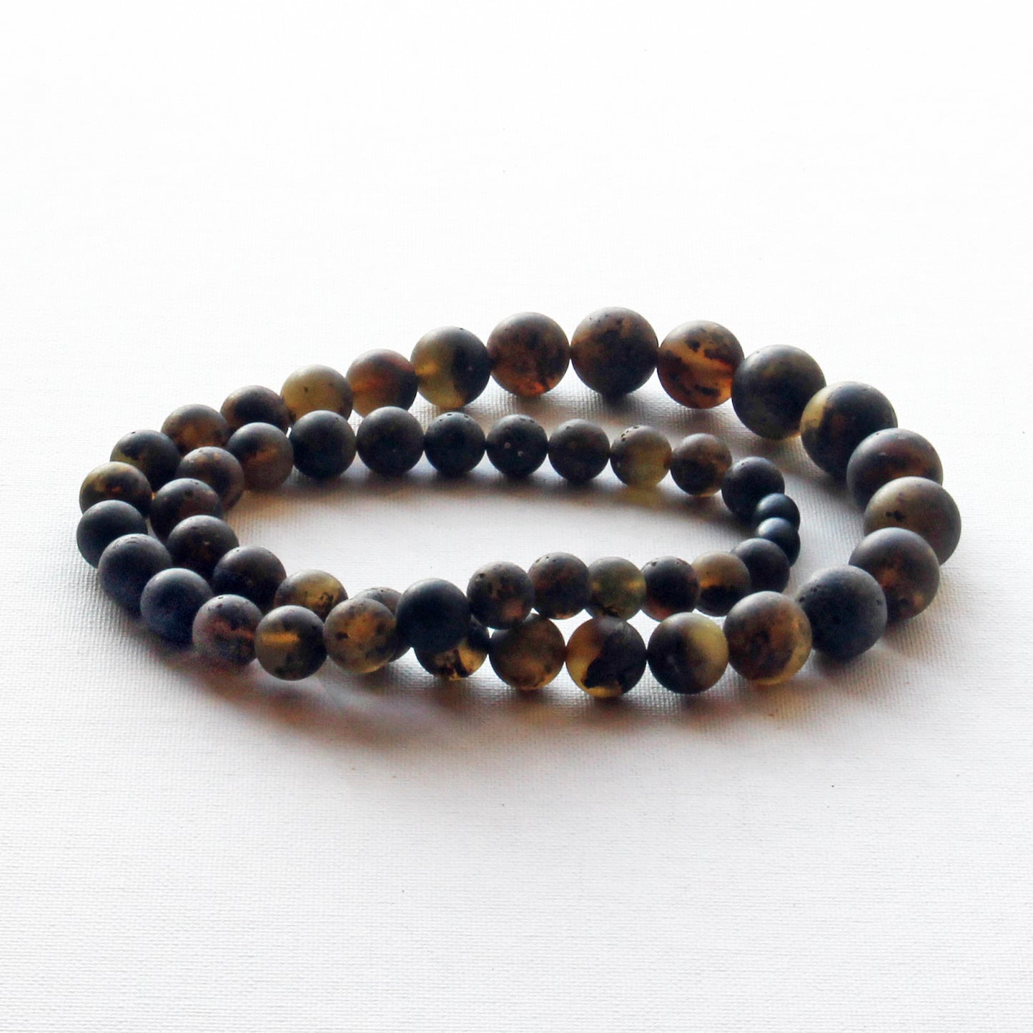 Black Amber Beads for Men, Genuine Black Amber Necklace, Baltic Amber Beads, Black Stones Men's Necklace