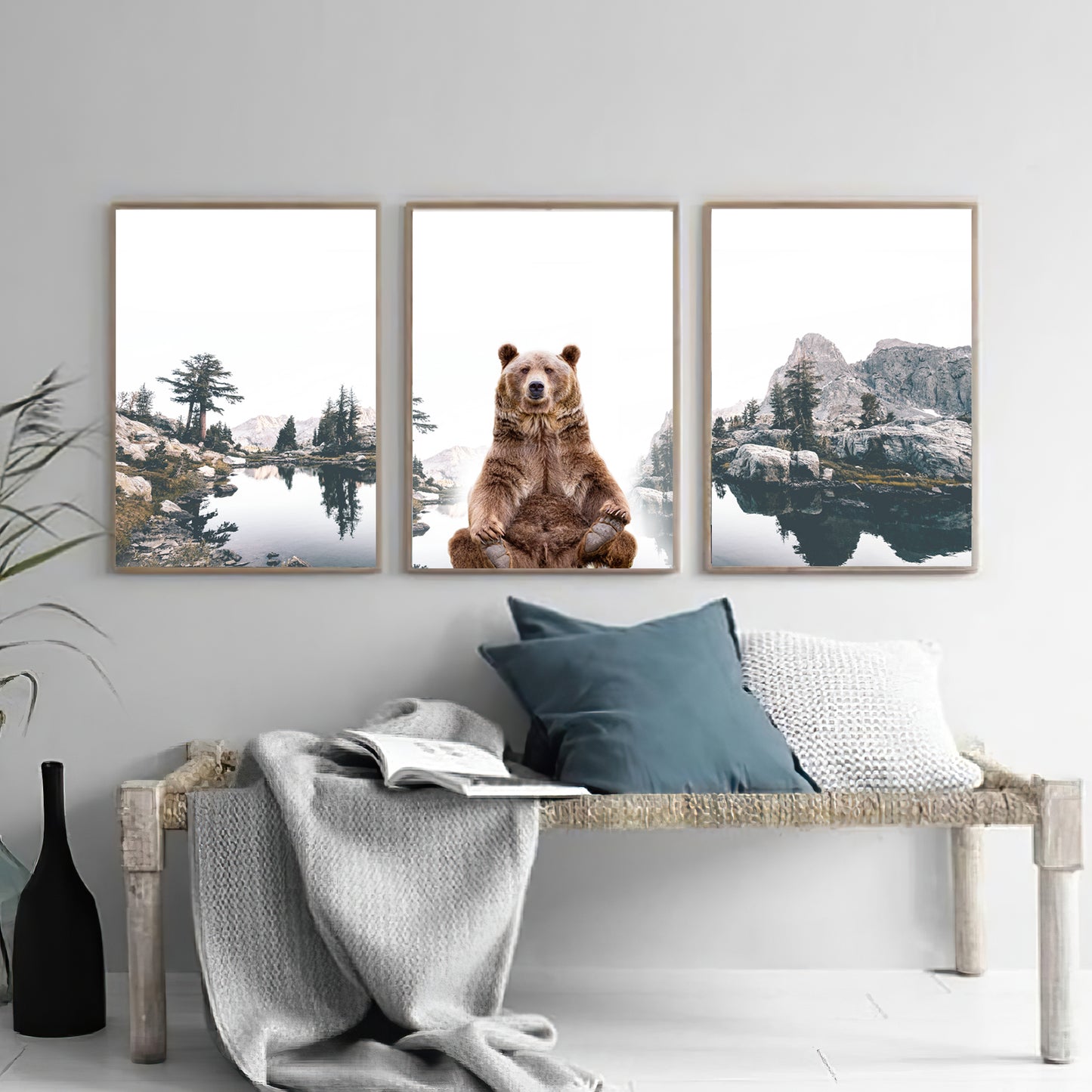 Scandinavian wall art set.