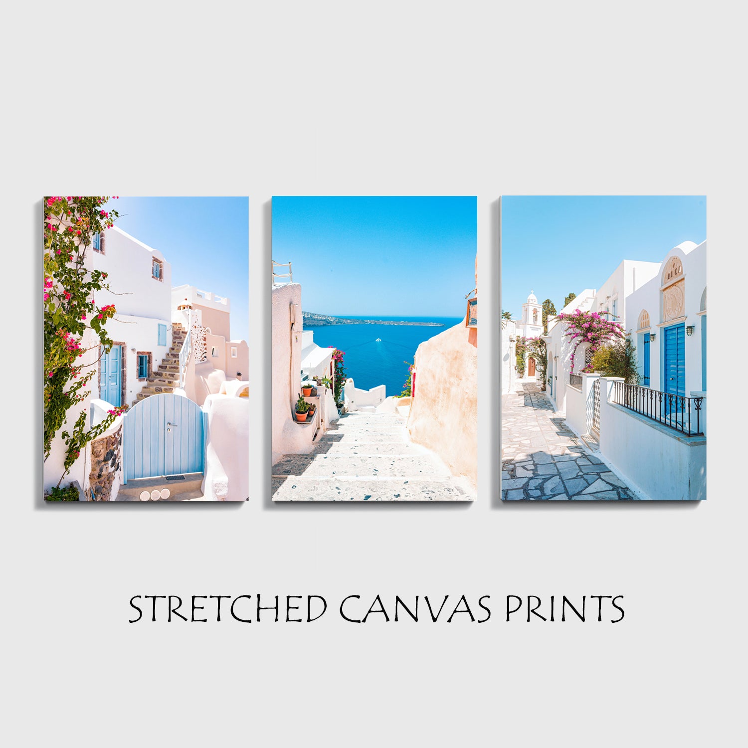 Views of Santorini canvas prints.