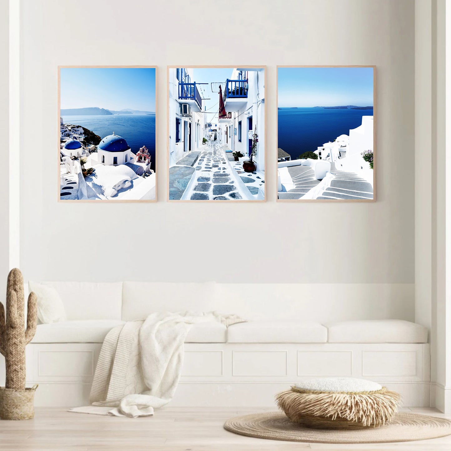 Mediterranean seascapes wall art.