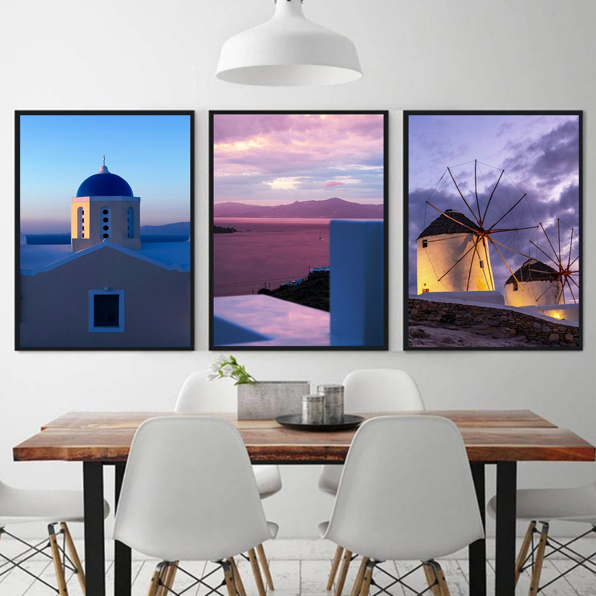 Greek Island travel prints.
