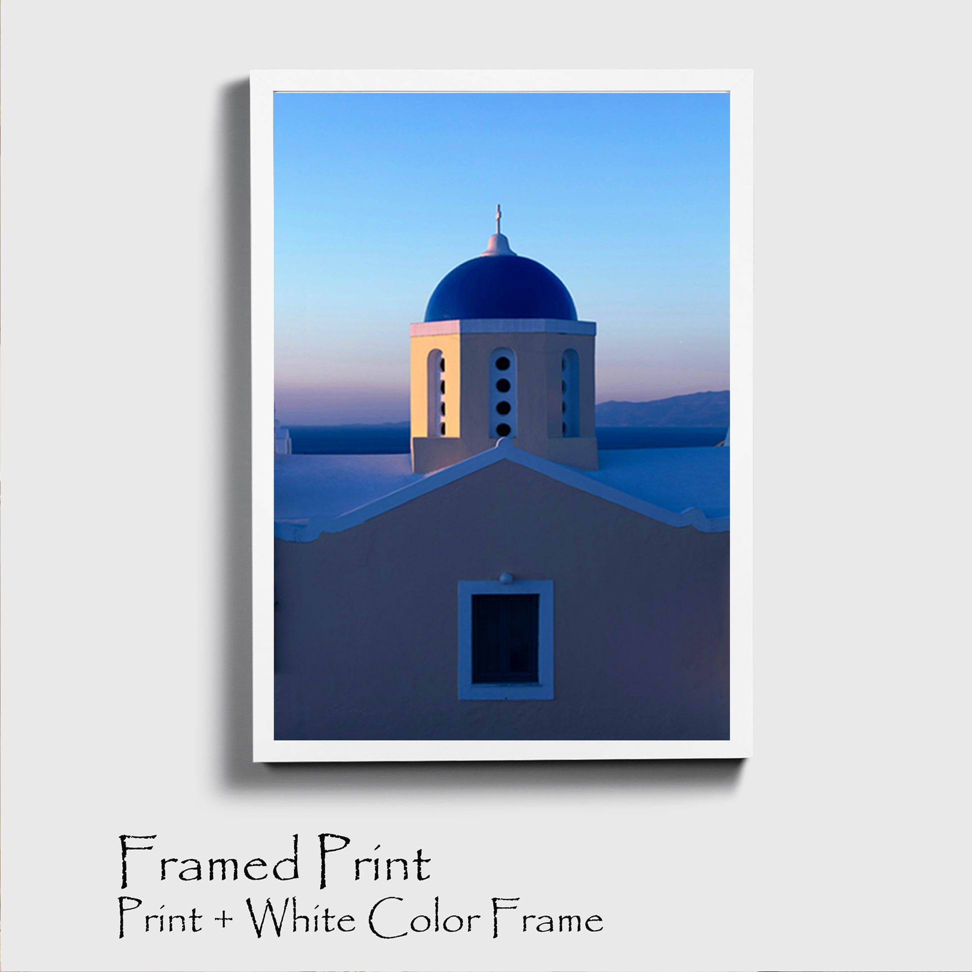 Geometric architecture of the Greek islands poster.
