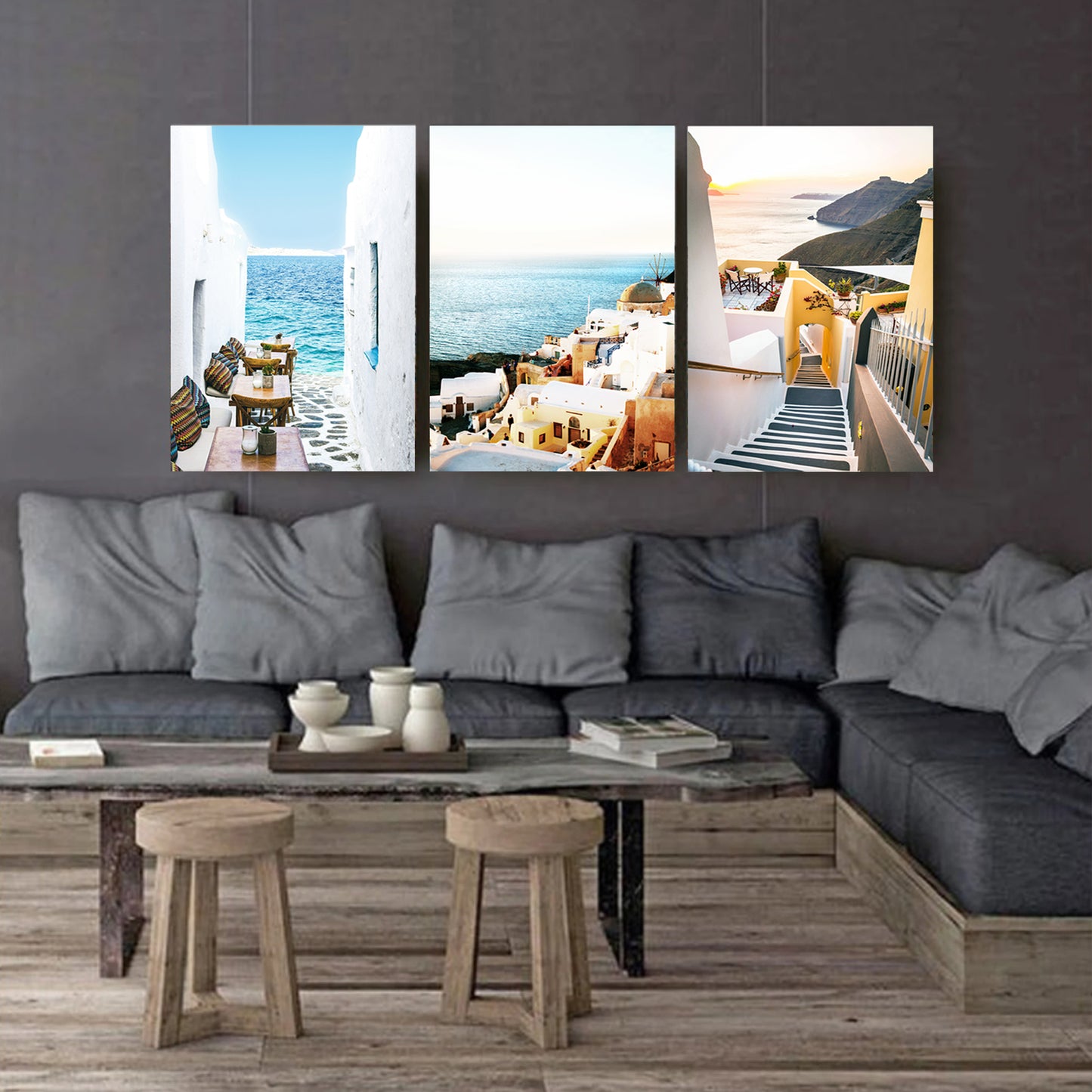 Sea - inspired canvas set.