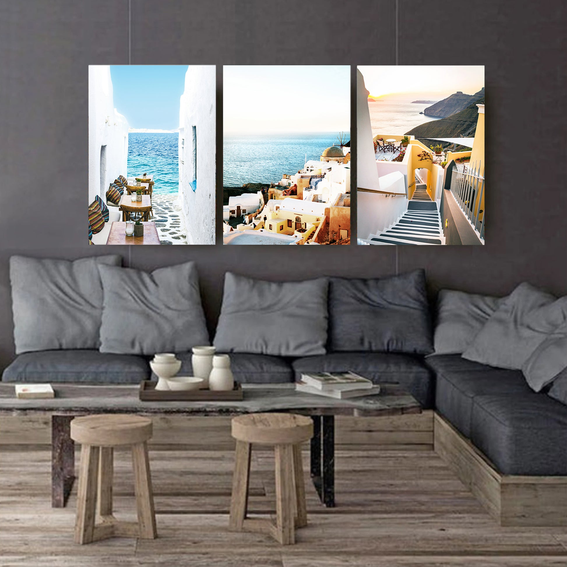 Sea - inspired canvas set.
