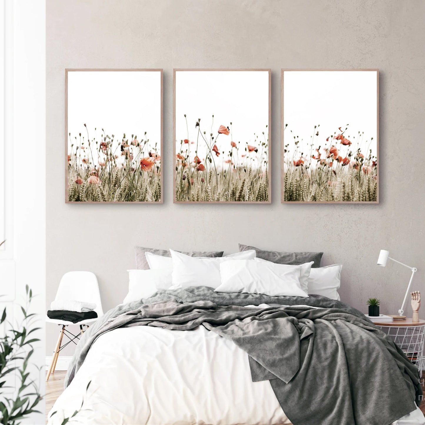 Beautiful floral wall decor for bedroom.
