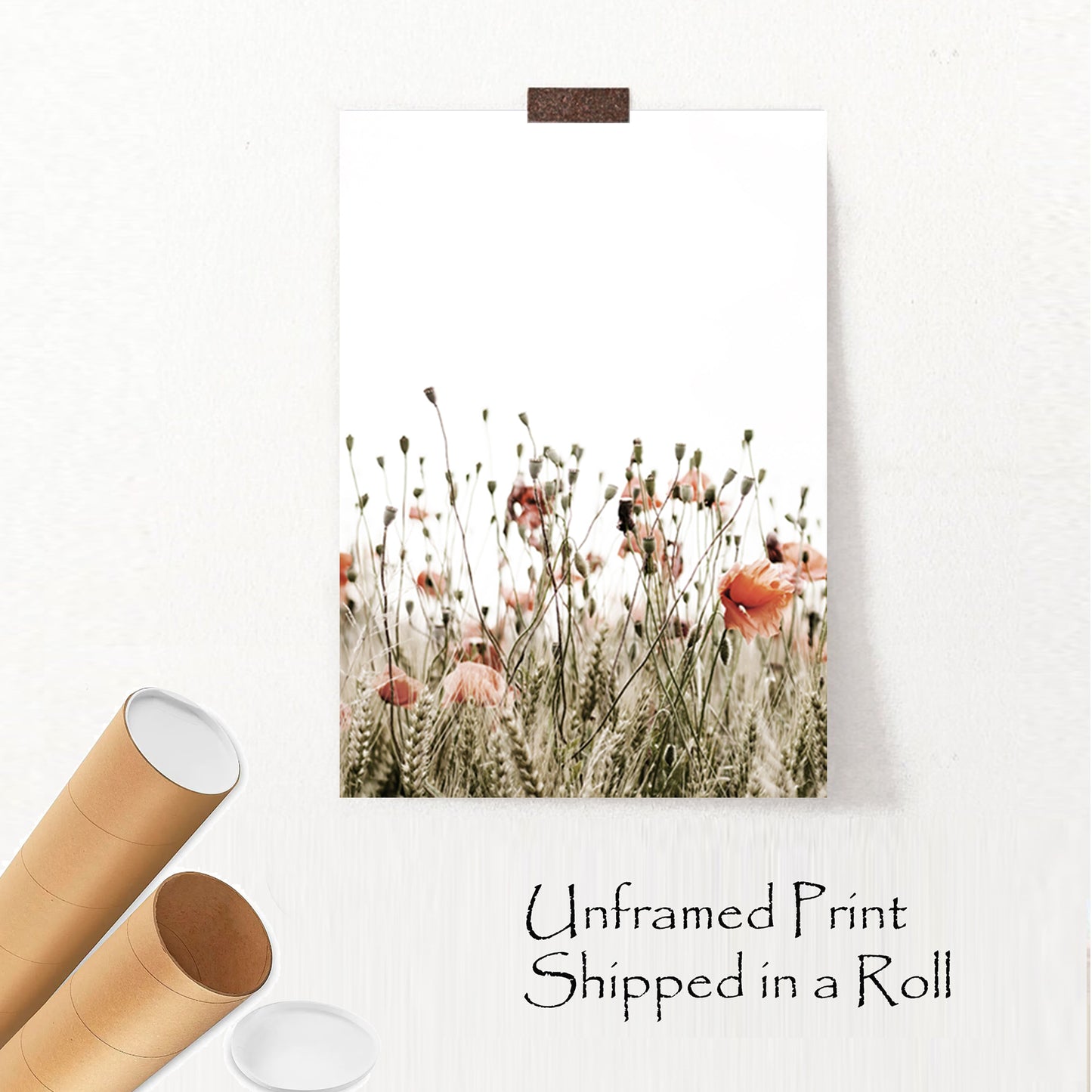 Poppies unframed print.