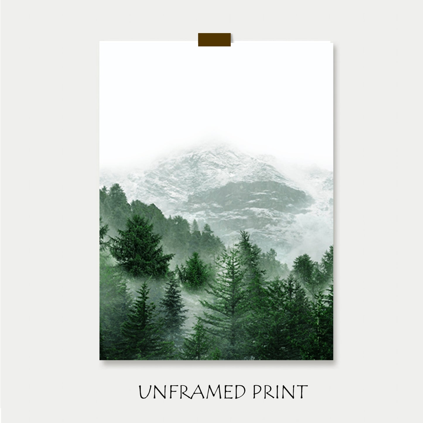 Unframed nature poster.