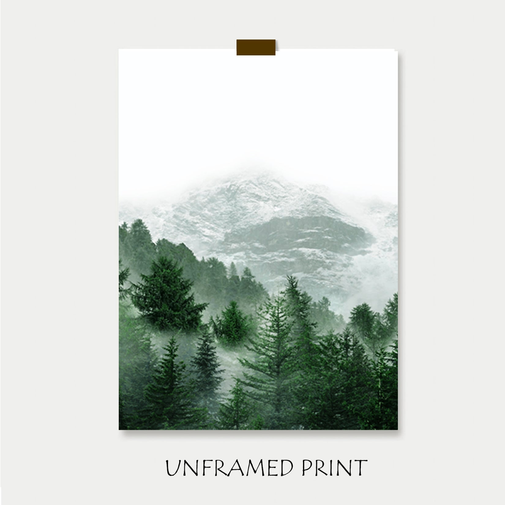 Unframed nature poster.