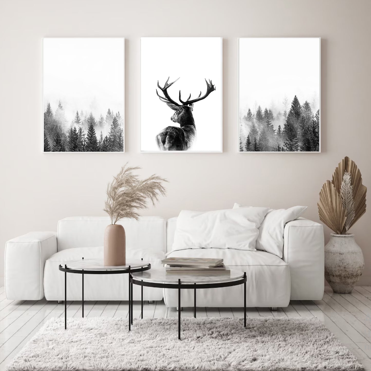Deer wall art set.