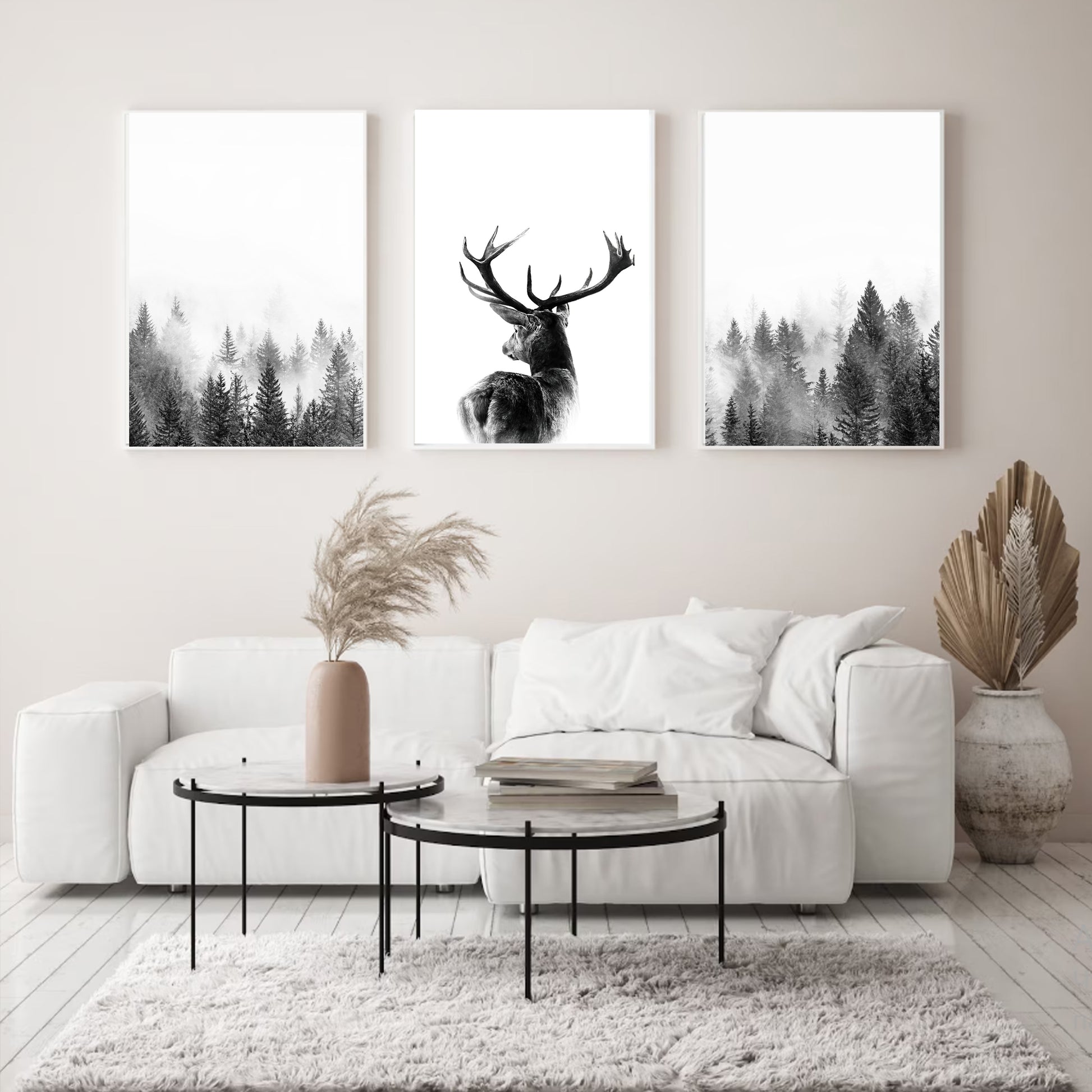 Deer wall art set.