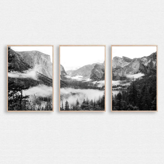Yosemite National Park 3 piece wall art.