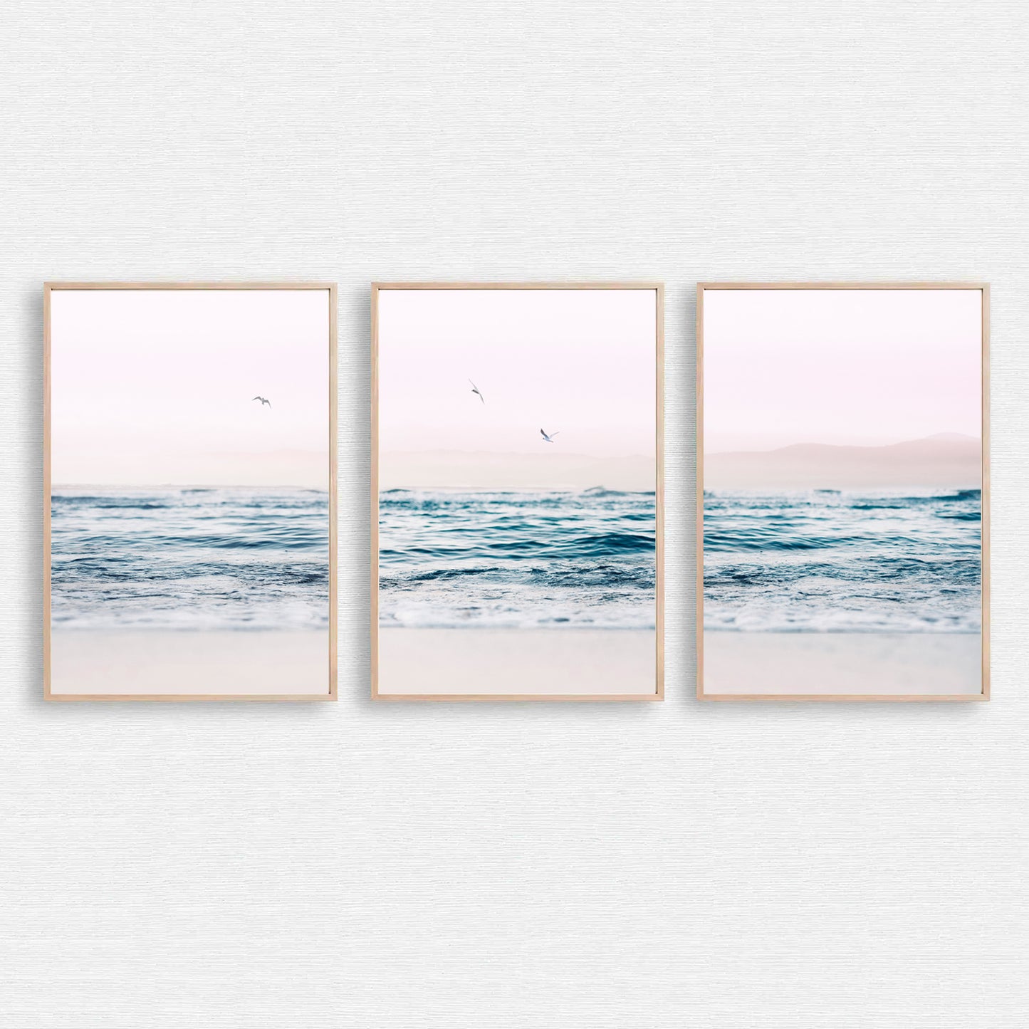 Ocean 3 piece wall art.