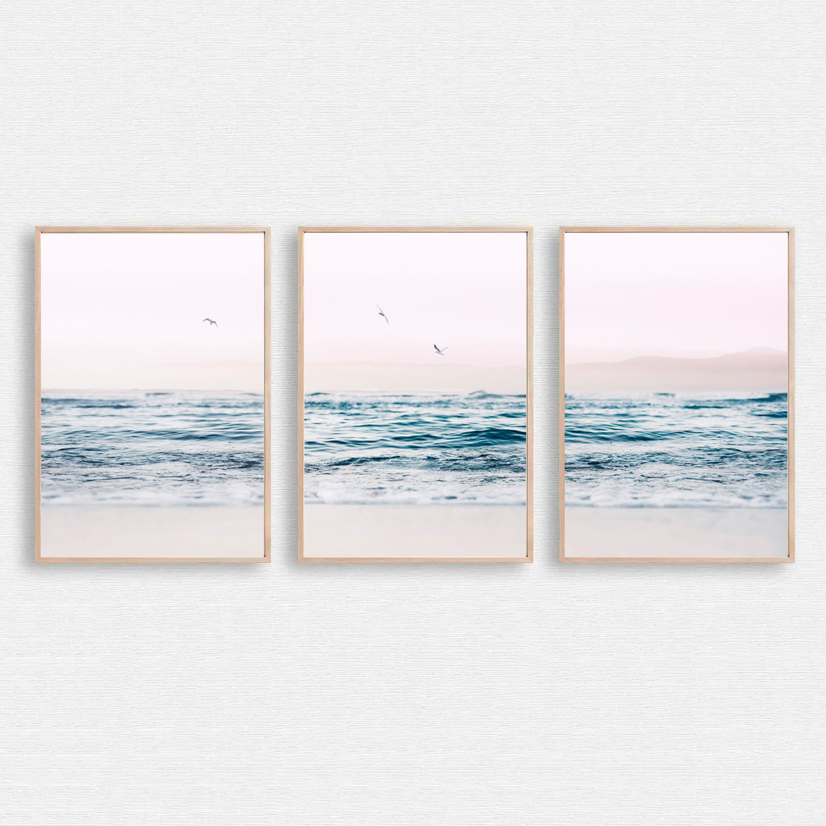 Ocean 3 piece wall art.