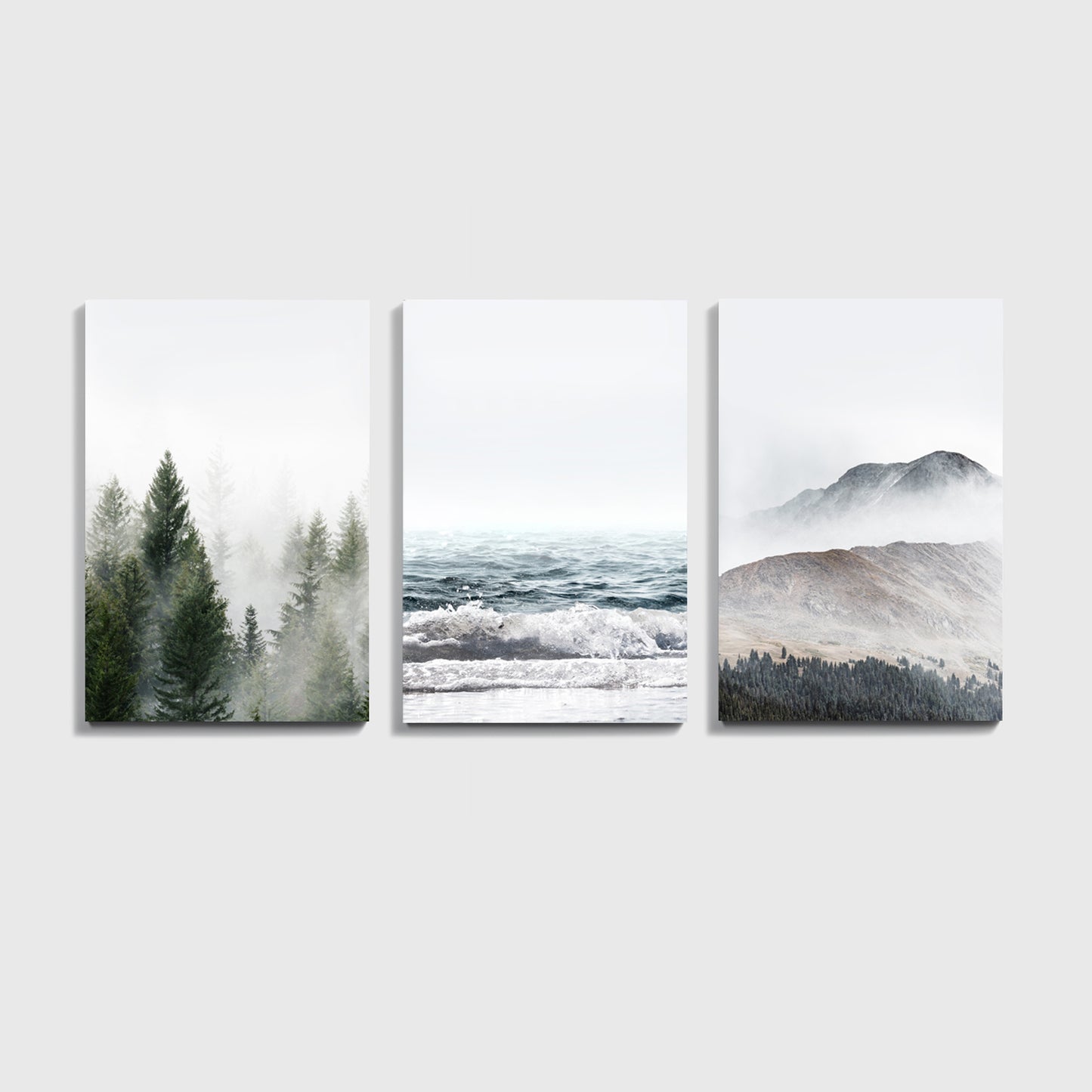 Nature 3 panel canvas.