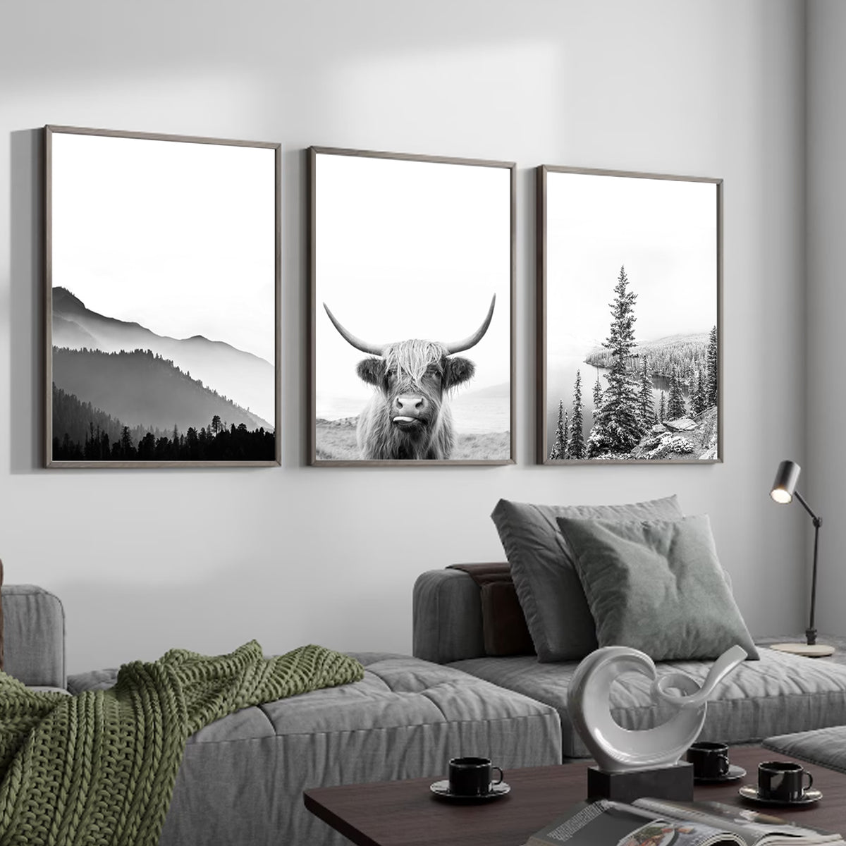 Scandinavian style living room.