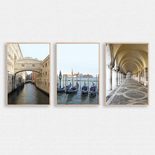 Venice 3 piece wall art.