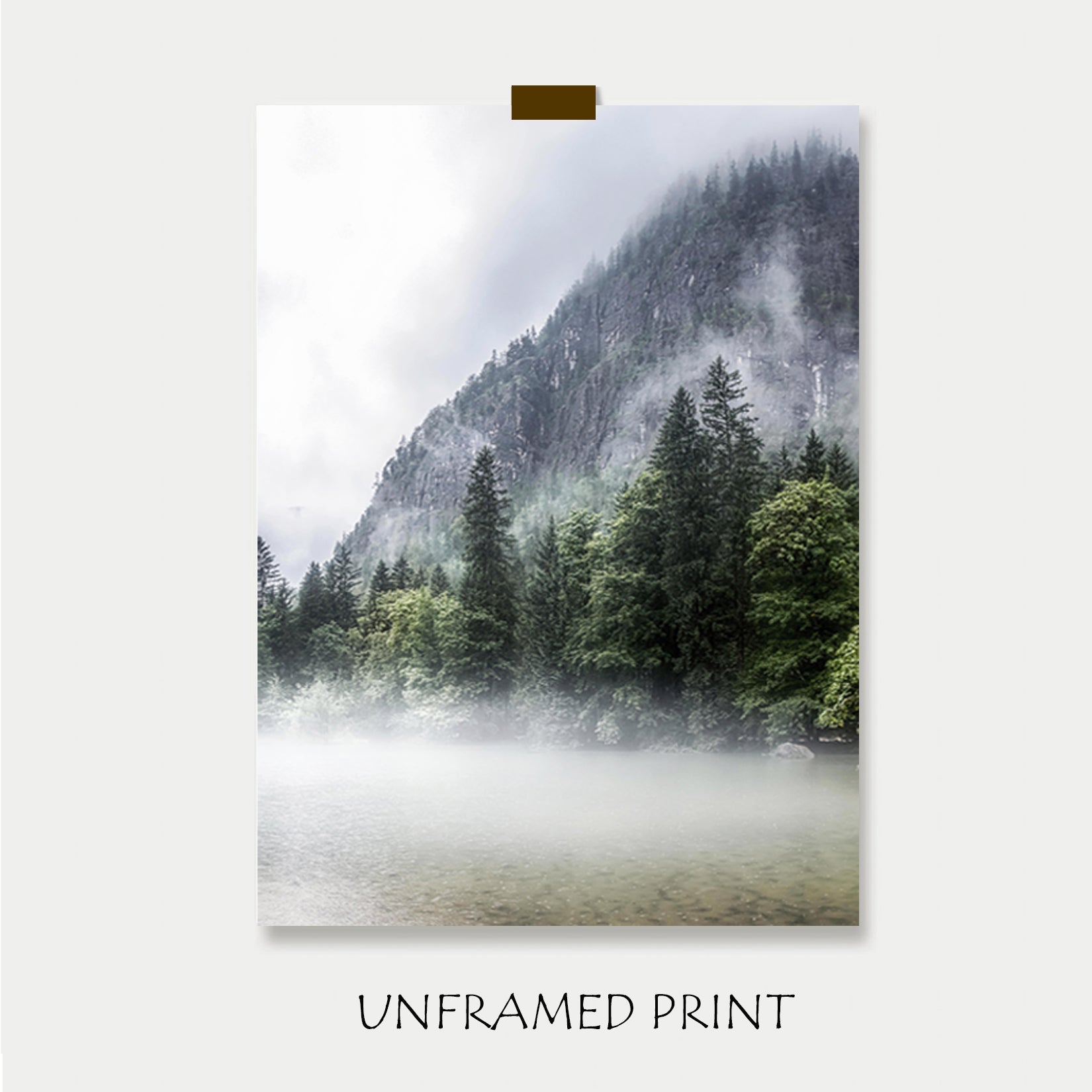 Unframed print.