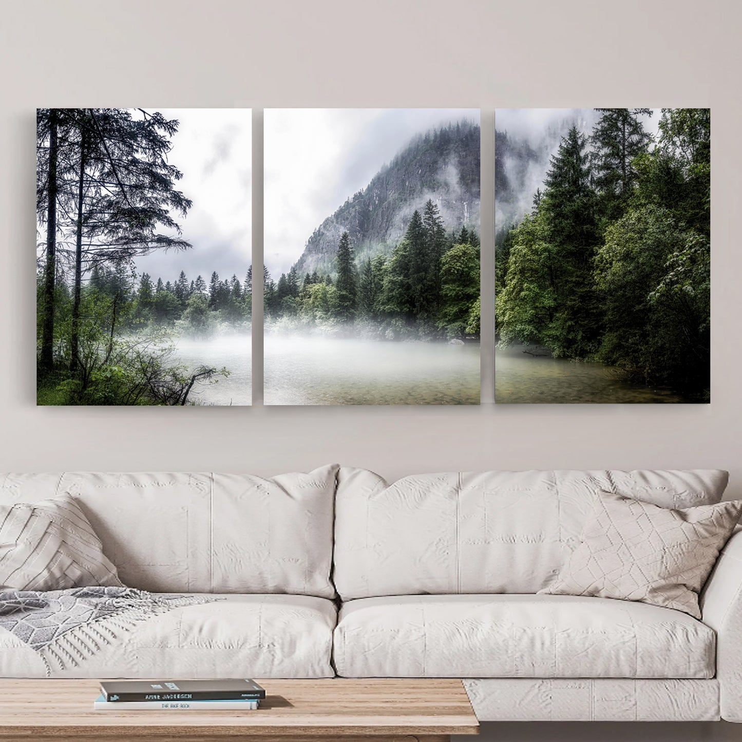 Nordic nature triptych art.