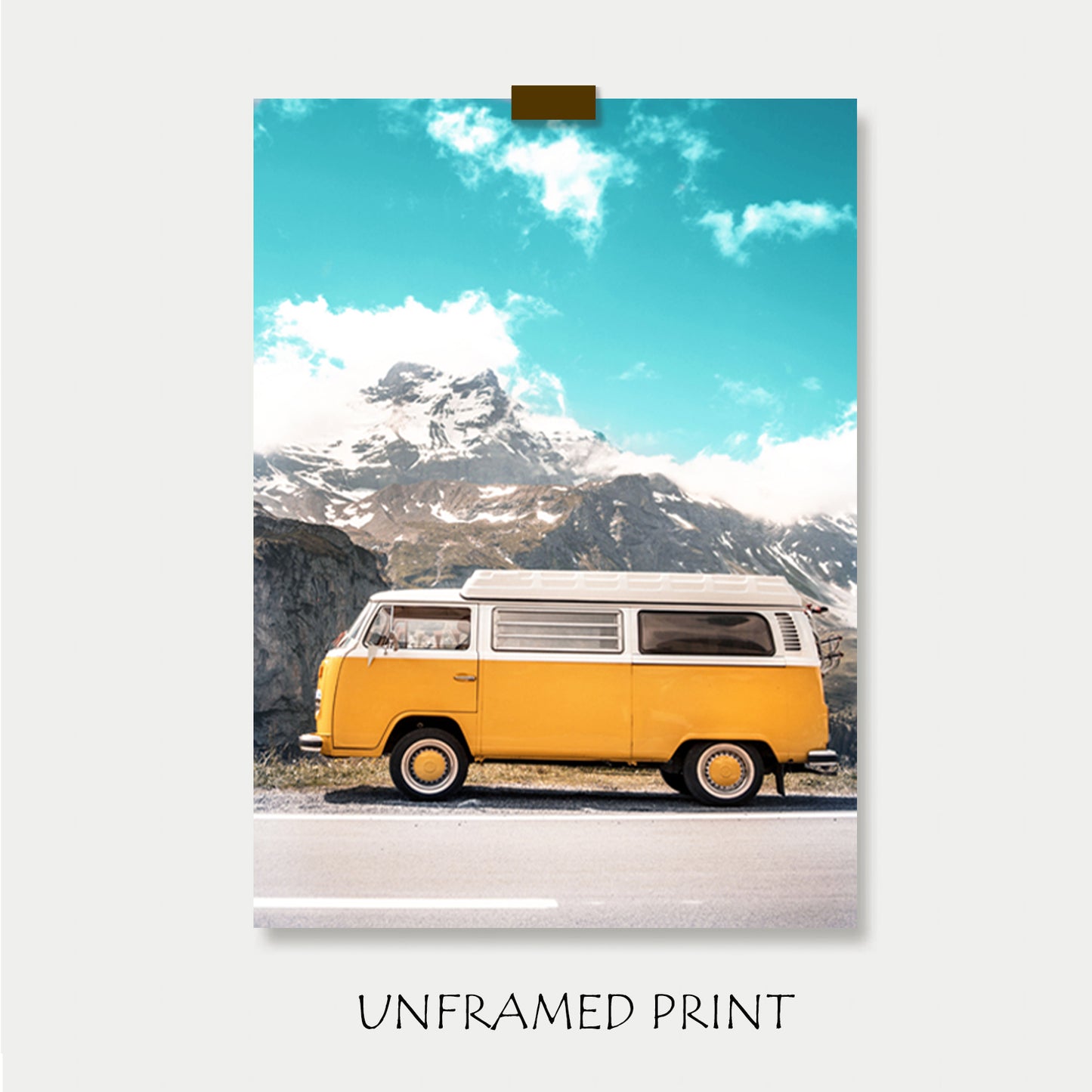 Colorful Autumn Triptych with Nordic Nature Scenery | Yellow Van Print