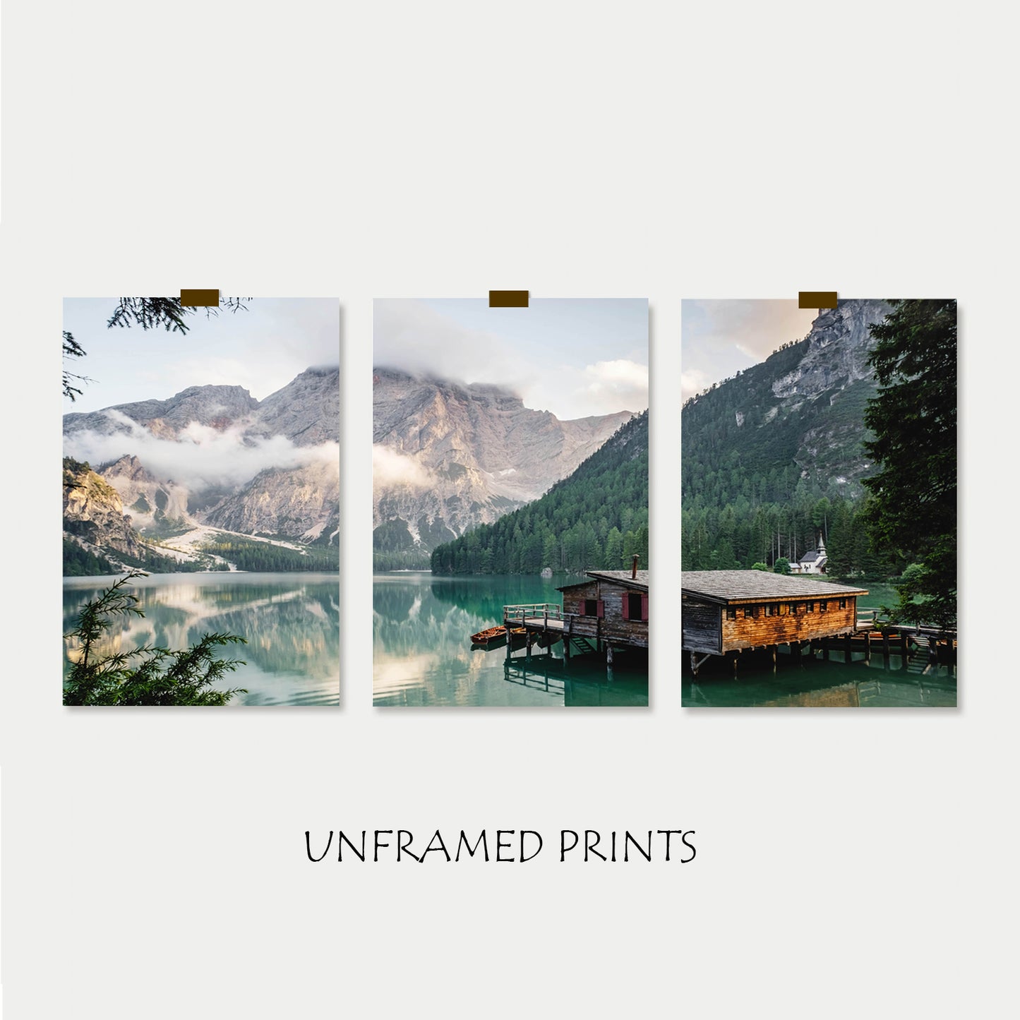 Lake unframed prints.